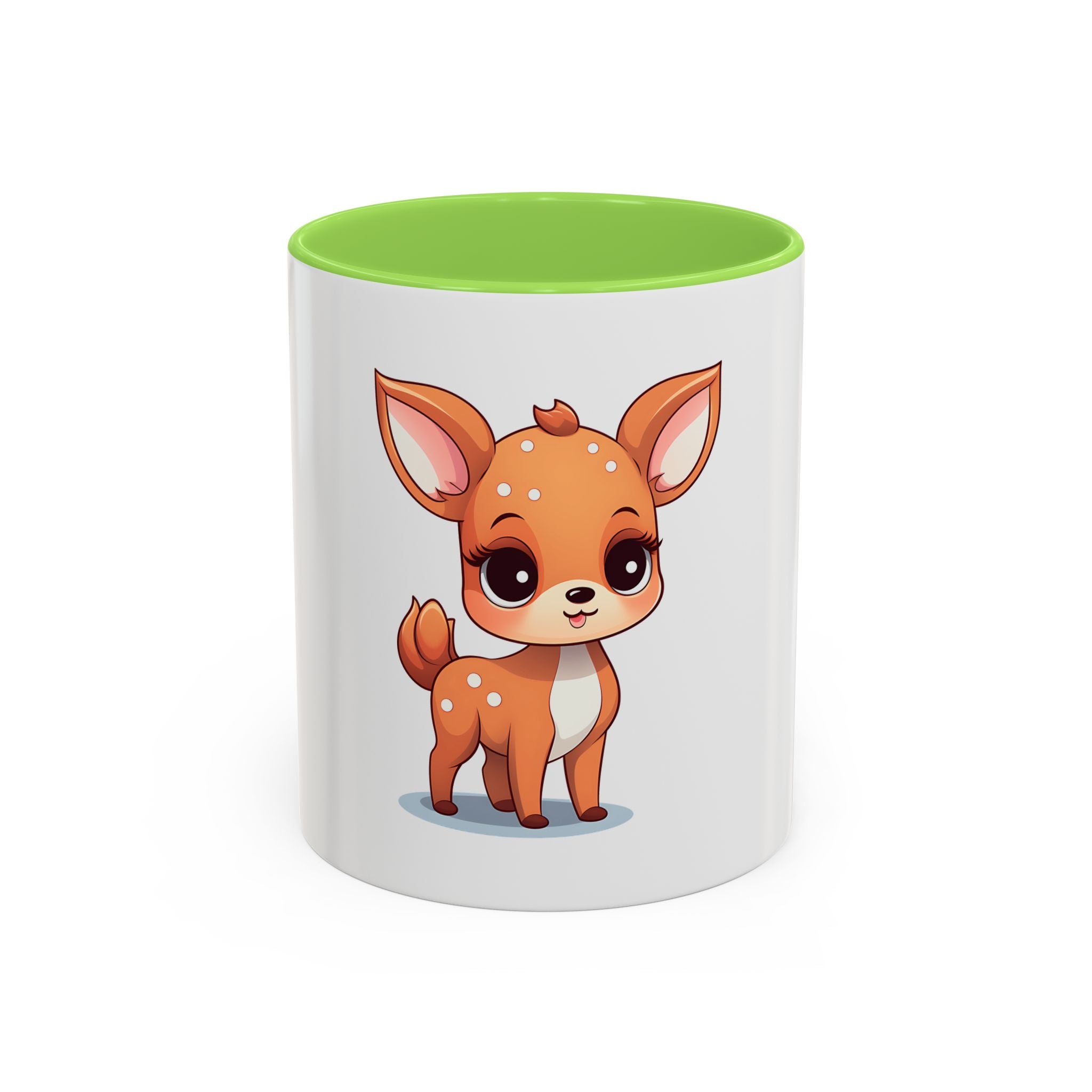 Cute Fawn Coffee Mug (11oz) – Adorable Deer Cartoon Ceramic Mug