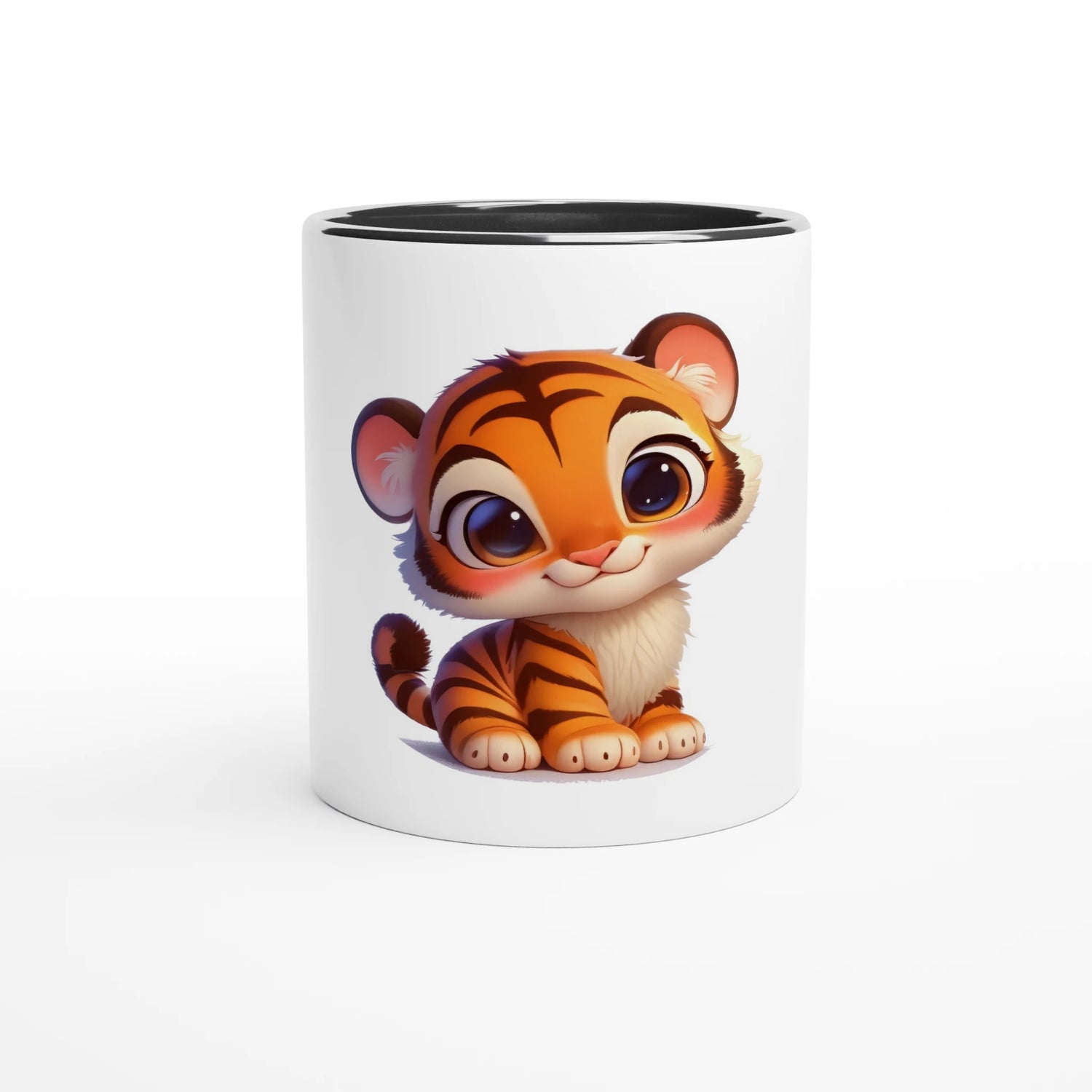 Cute Tiger Mug with Color Inside
