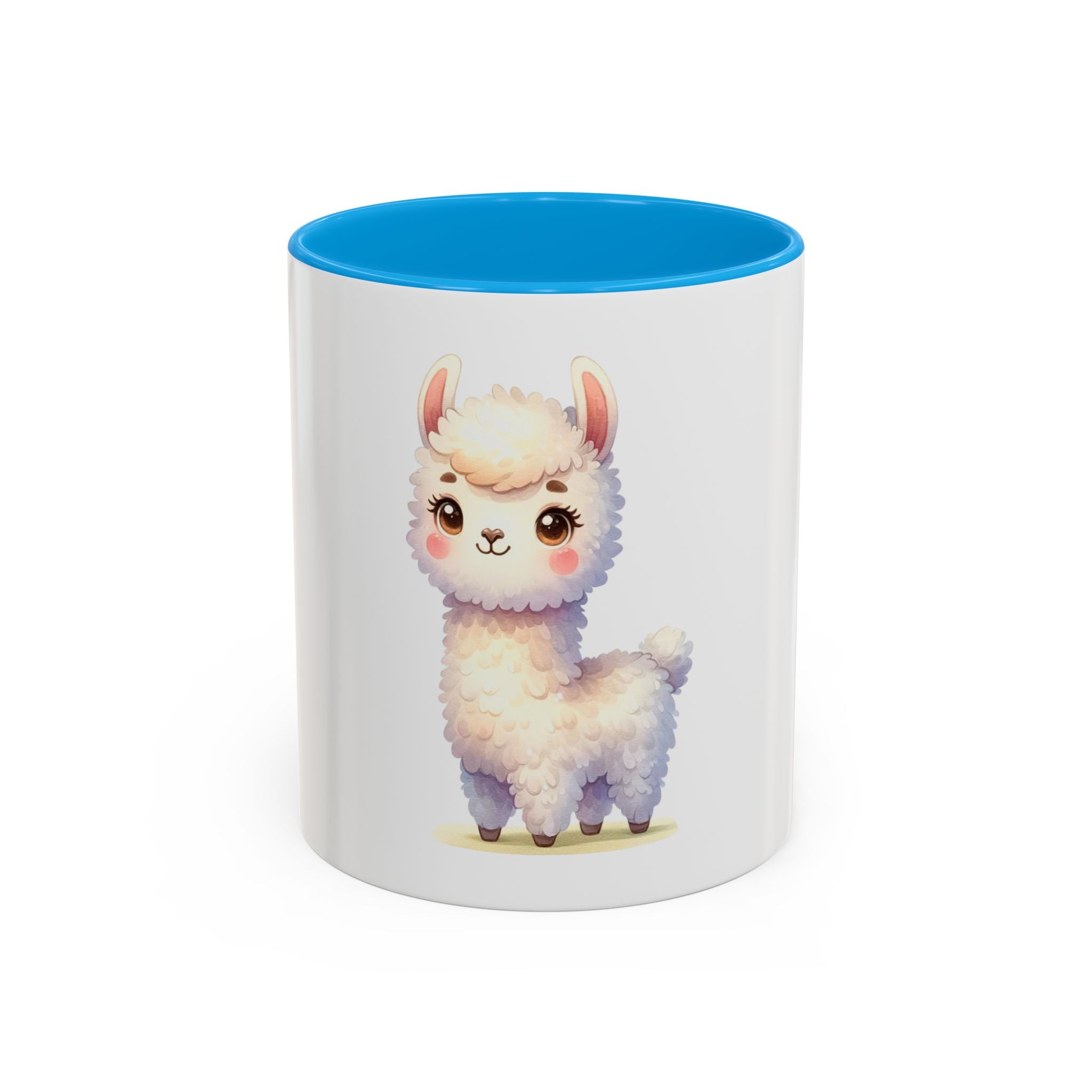 Cute Kawaii Alpaca Coffee Mug (11oz) – Adorable Pastel Llama Gift