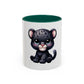 Cute Baby Black Panther Mug — Cute Leopard Cub Coffee Cup (11oz)