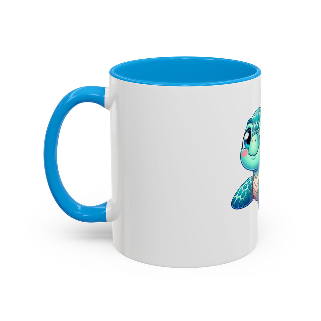Cute Sea Turtle Coffee Mug (11oz) – Colorful Ocean Animal Ceramic Mug