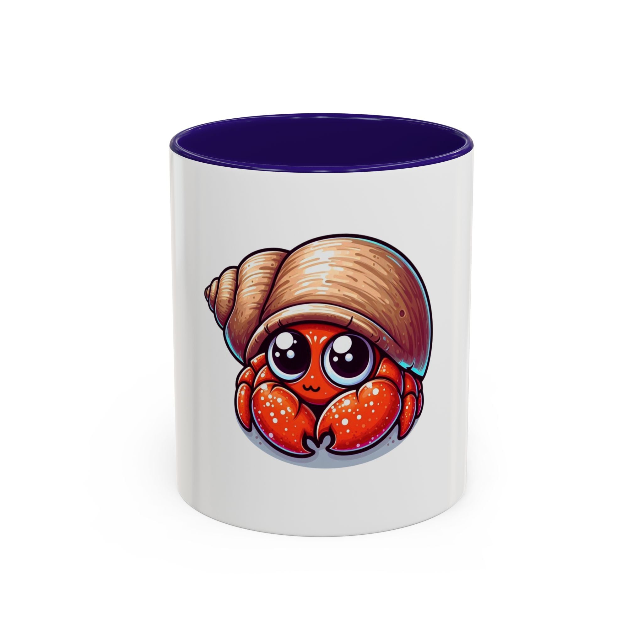 Cute Hermit Crab Mug — Colorful 11oz Ceramic Coffee Cup