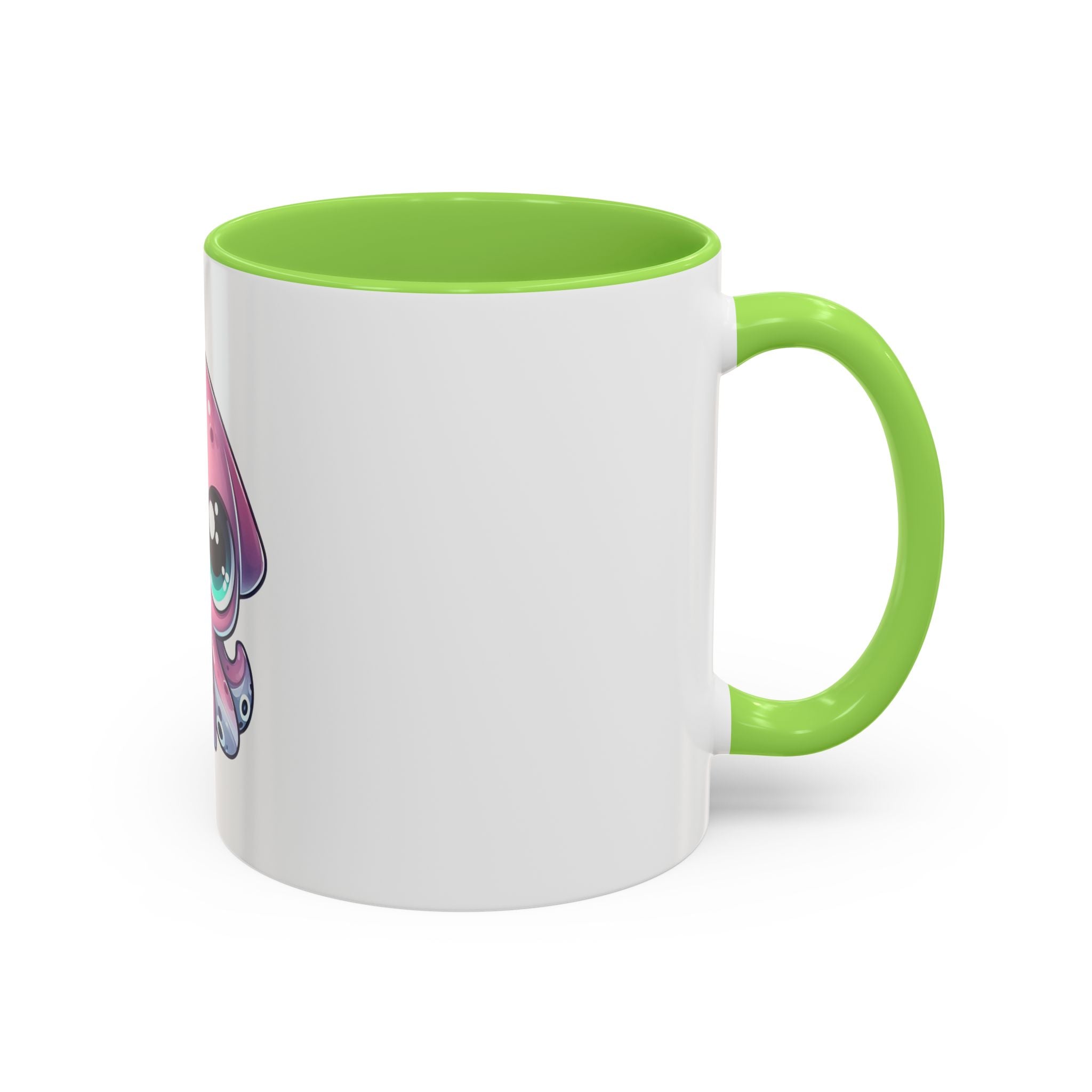 Cute Pink Kawaii Octopus Mug (11oz) - Adorable Anime-Style Coffee Cup