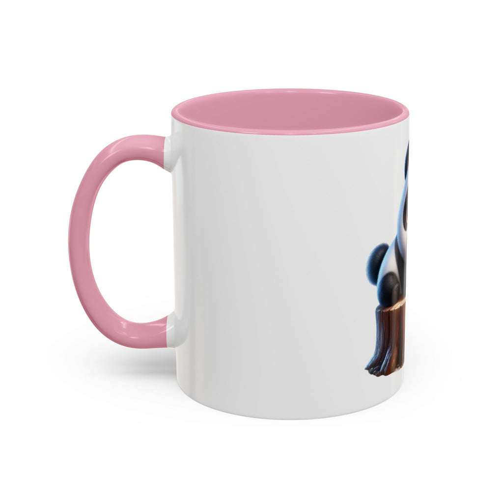Cute Panda Mug — Adorable Baby Panda on Tree Stump (11oz)