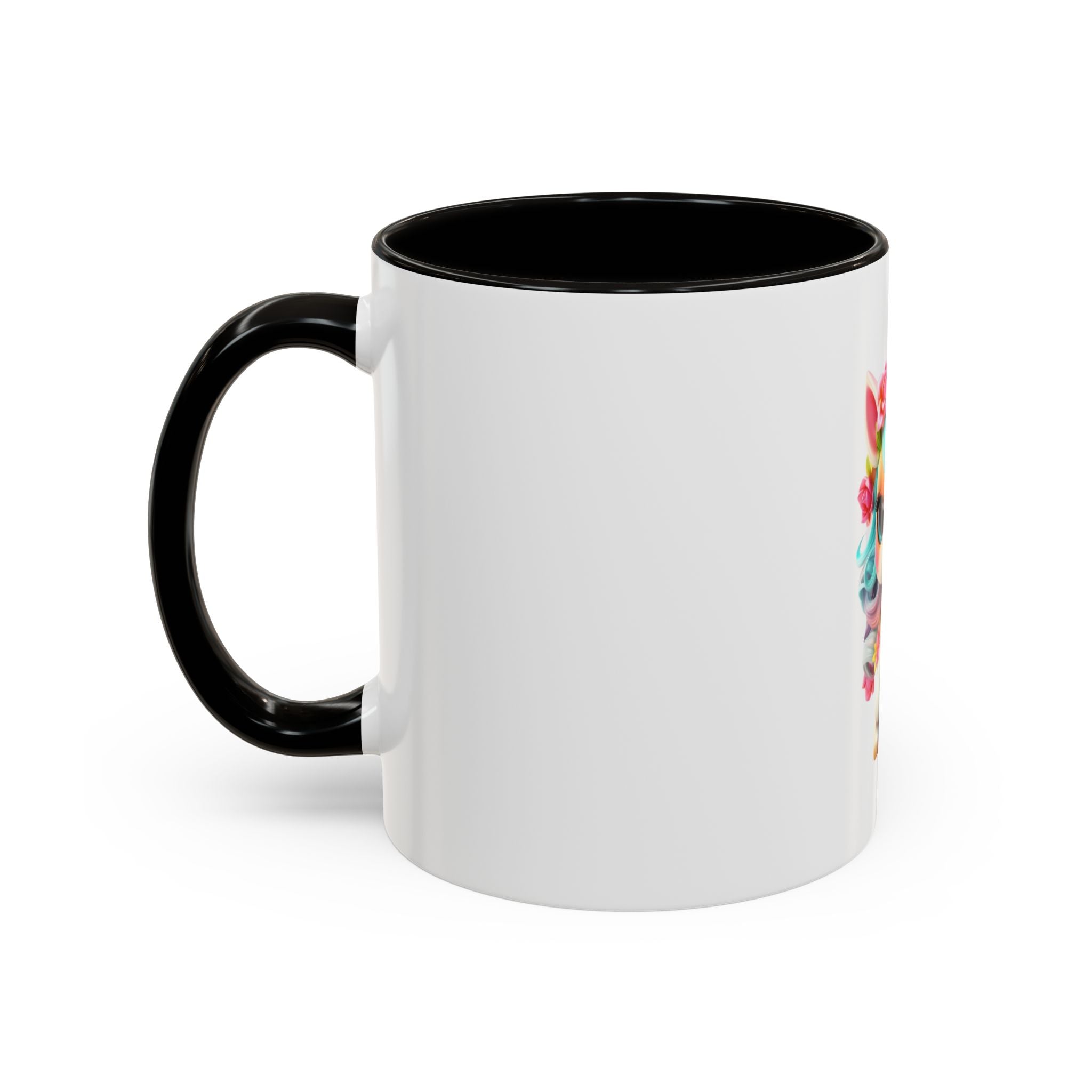 Cute Floral Unicorn Coffee Mug — Colorful 11oz Gift