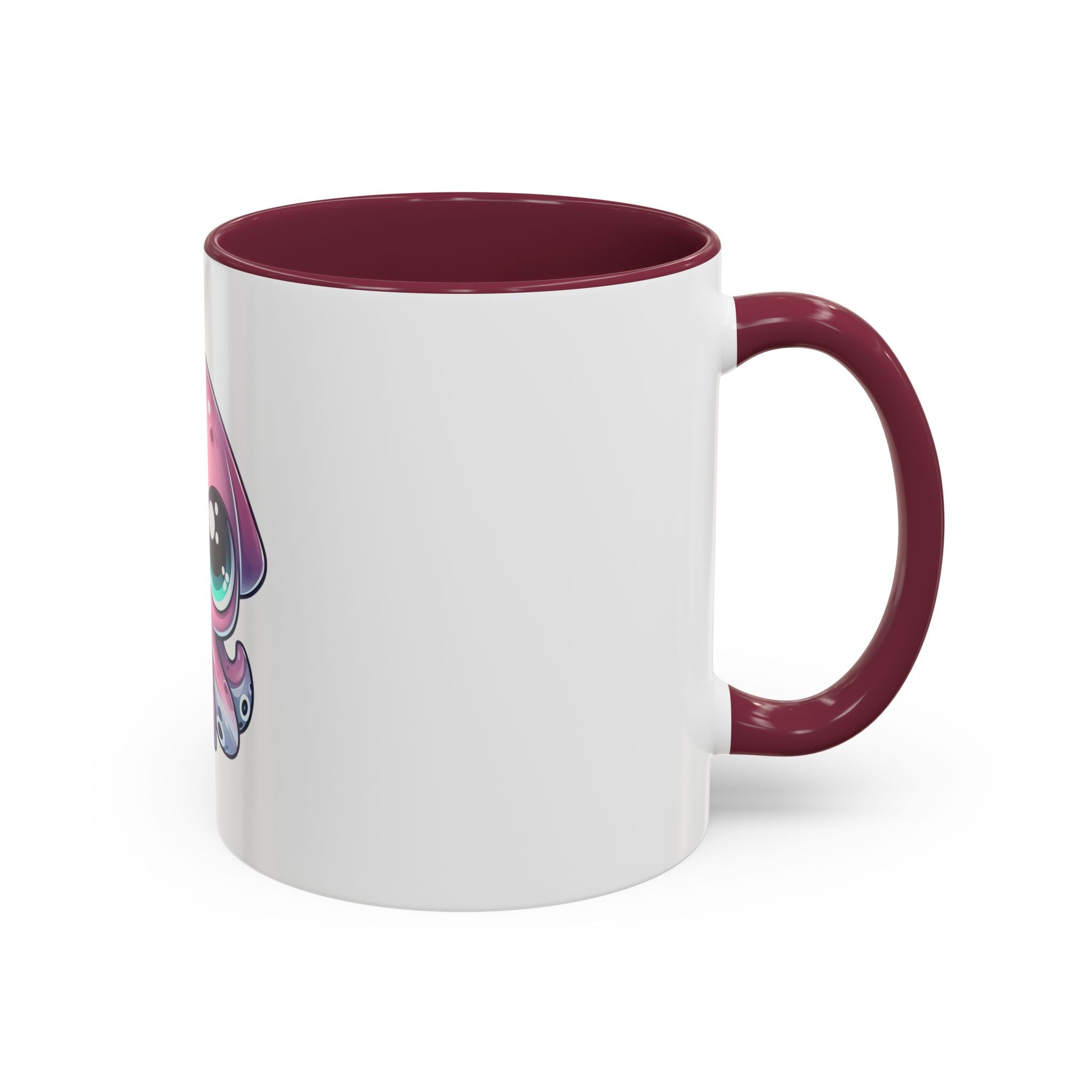 Cute Pink Kawaii Octopus Mug (11oz) - Adorable Anime-Style Coffee Cup
