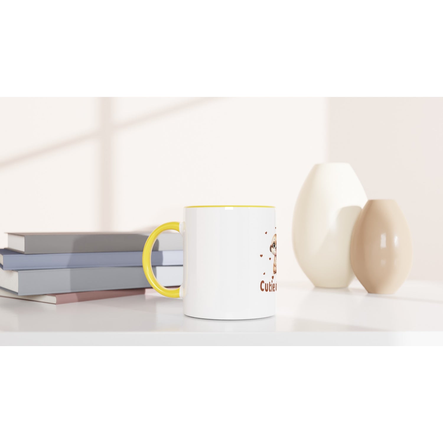 Cute Monkey Mug with Color Inside