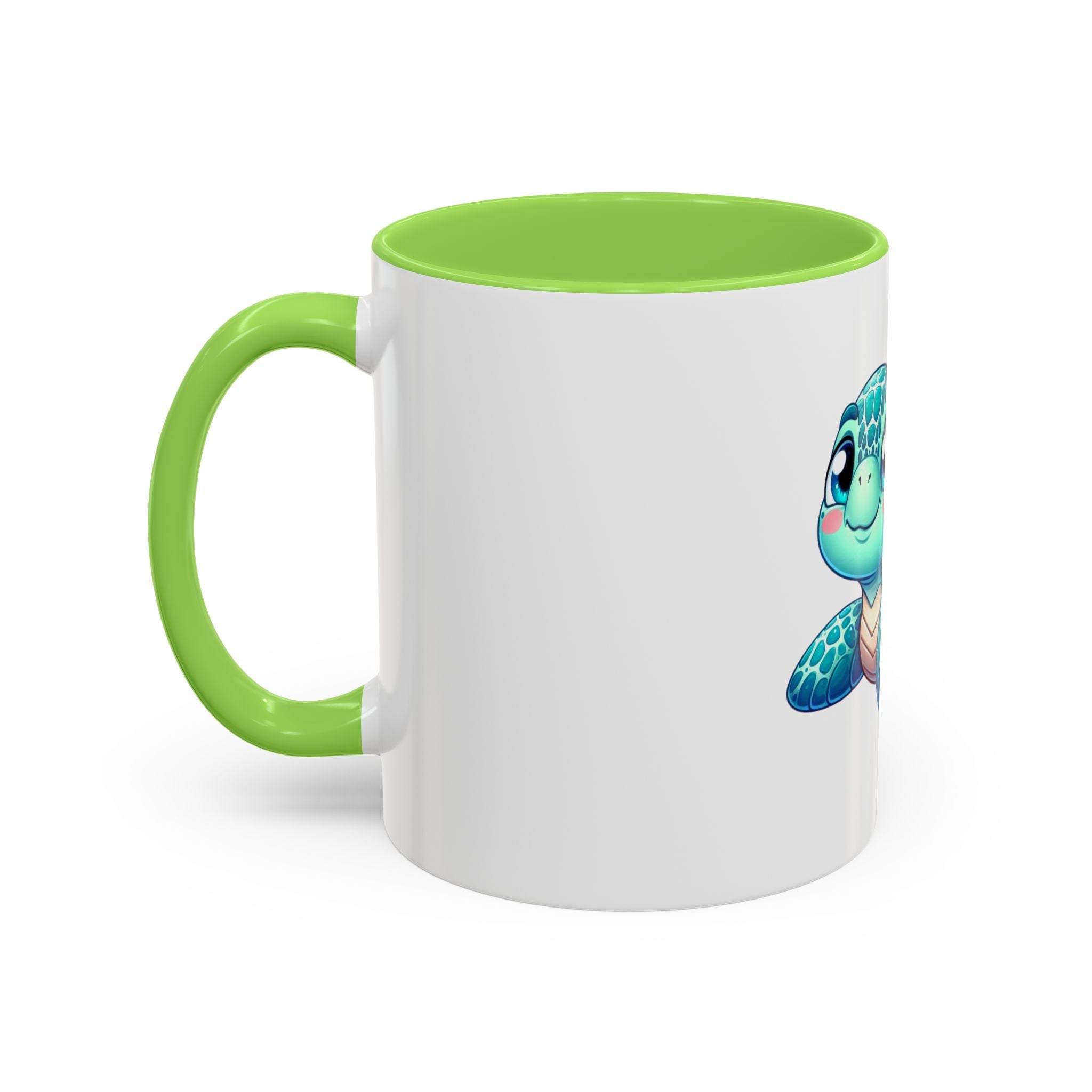 Cute Sea Turtle Coffee Mug (11oz) – Colorful Ocean Animal Ceramic Mug