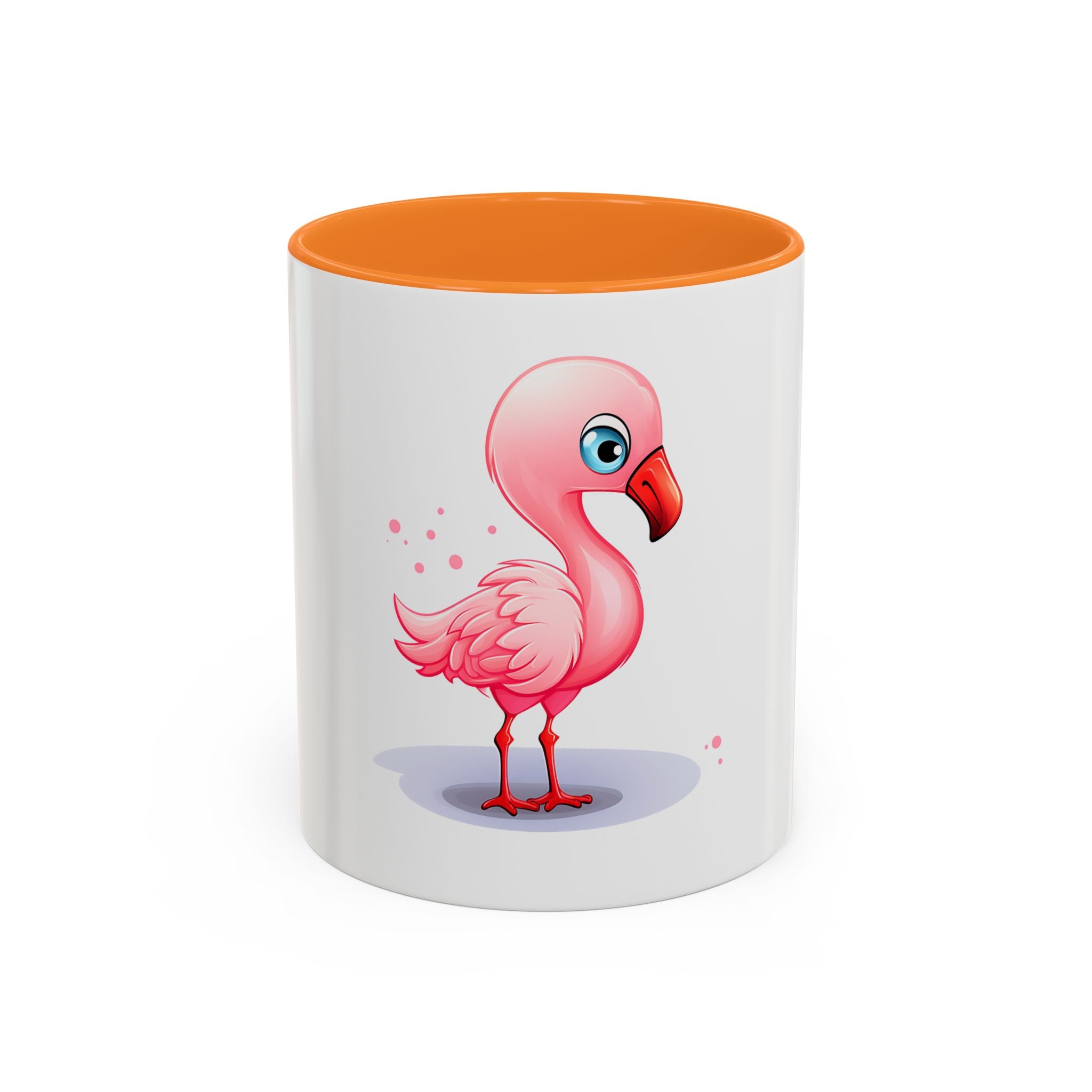 Cute Pink Flamingo Coffee Mug — Color Accent 11oz