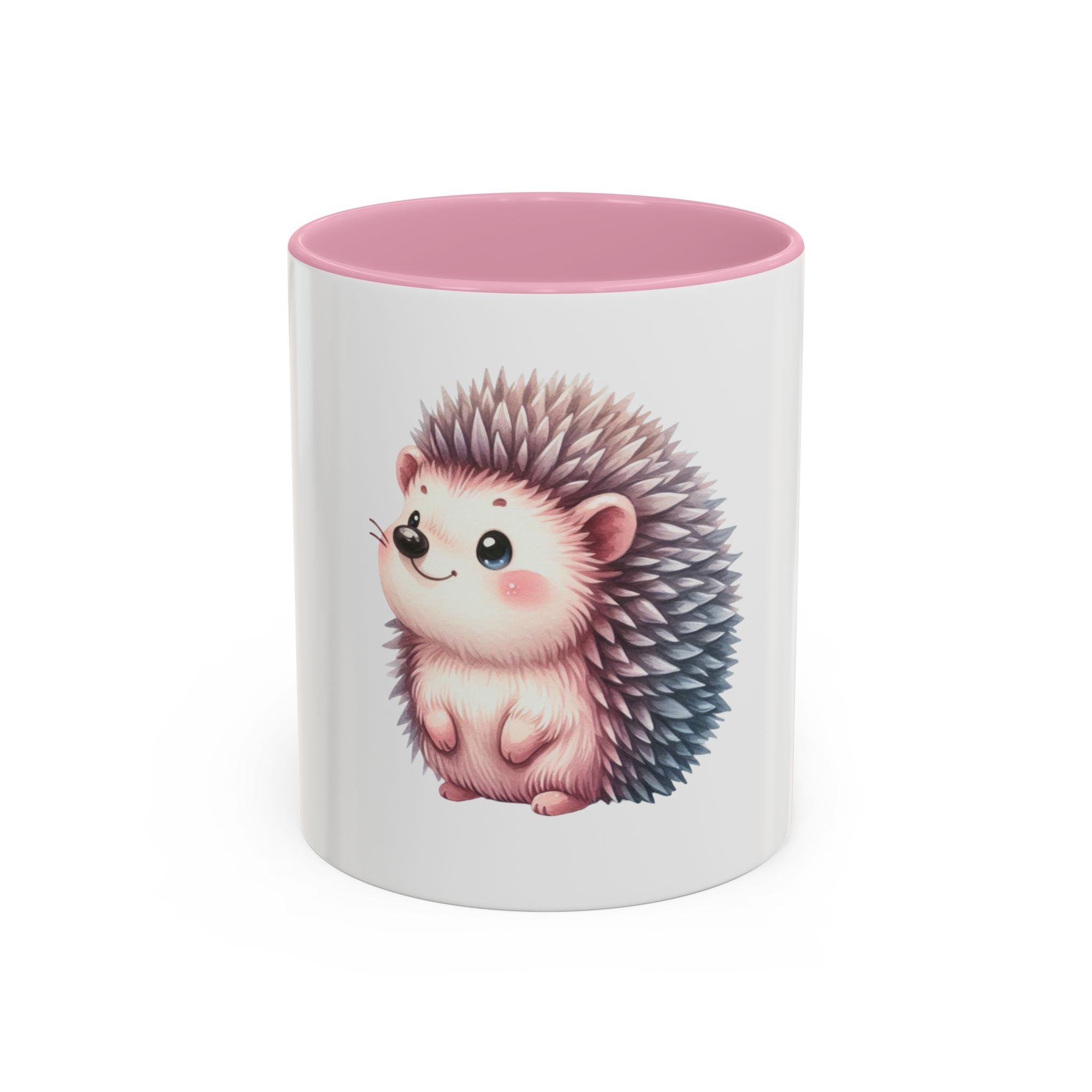 Cute Hedgehog Coffee Mug (11oz) - Colorful Kawaii Animal Ceramic Gift