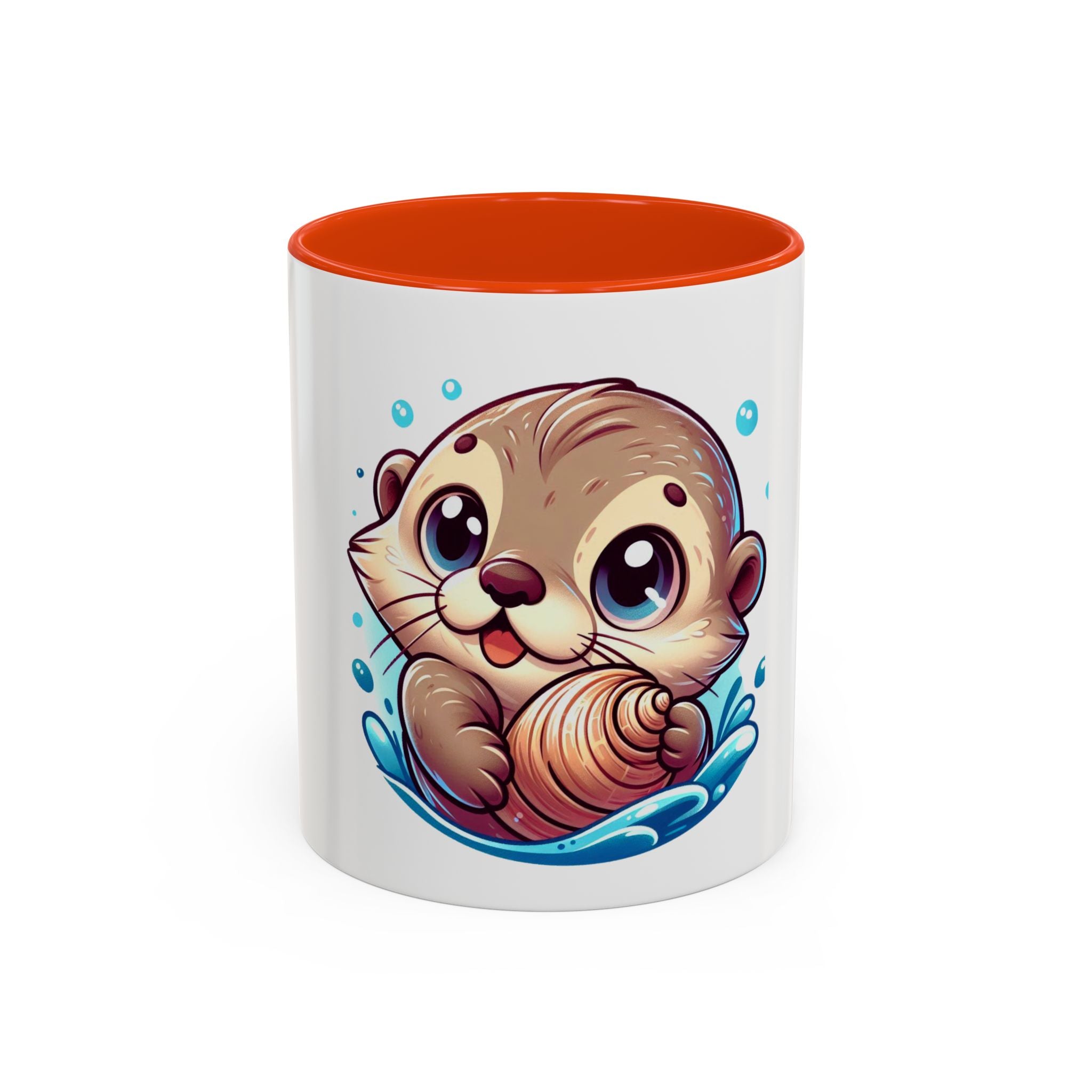 Cute Otter Mug (11oz) — Adorable Cartoon Sea Otter Coffee Cup