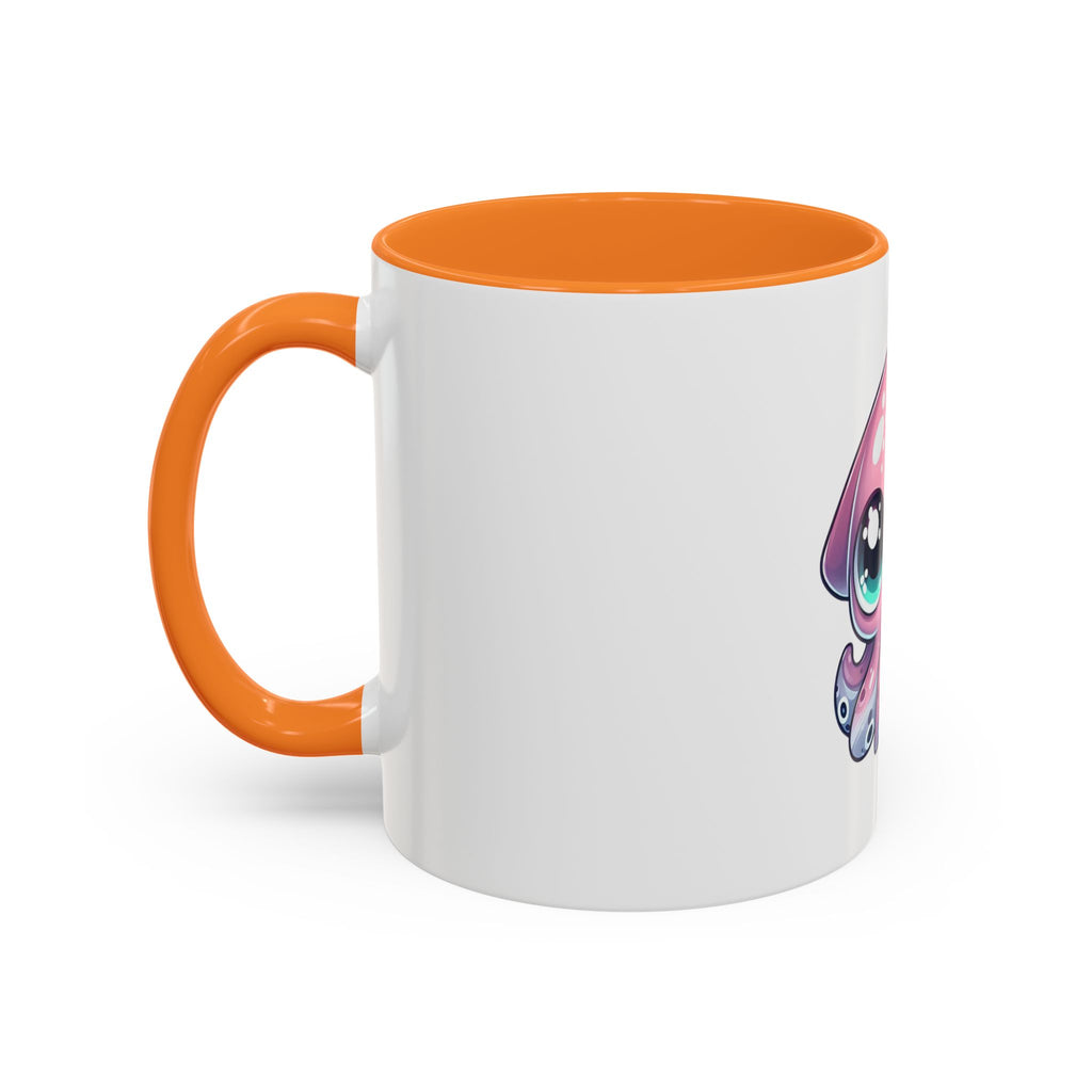 Cute Pink Kawaii Octopus Mug (11oz) - Adorable Anime-Style Coffee Cup