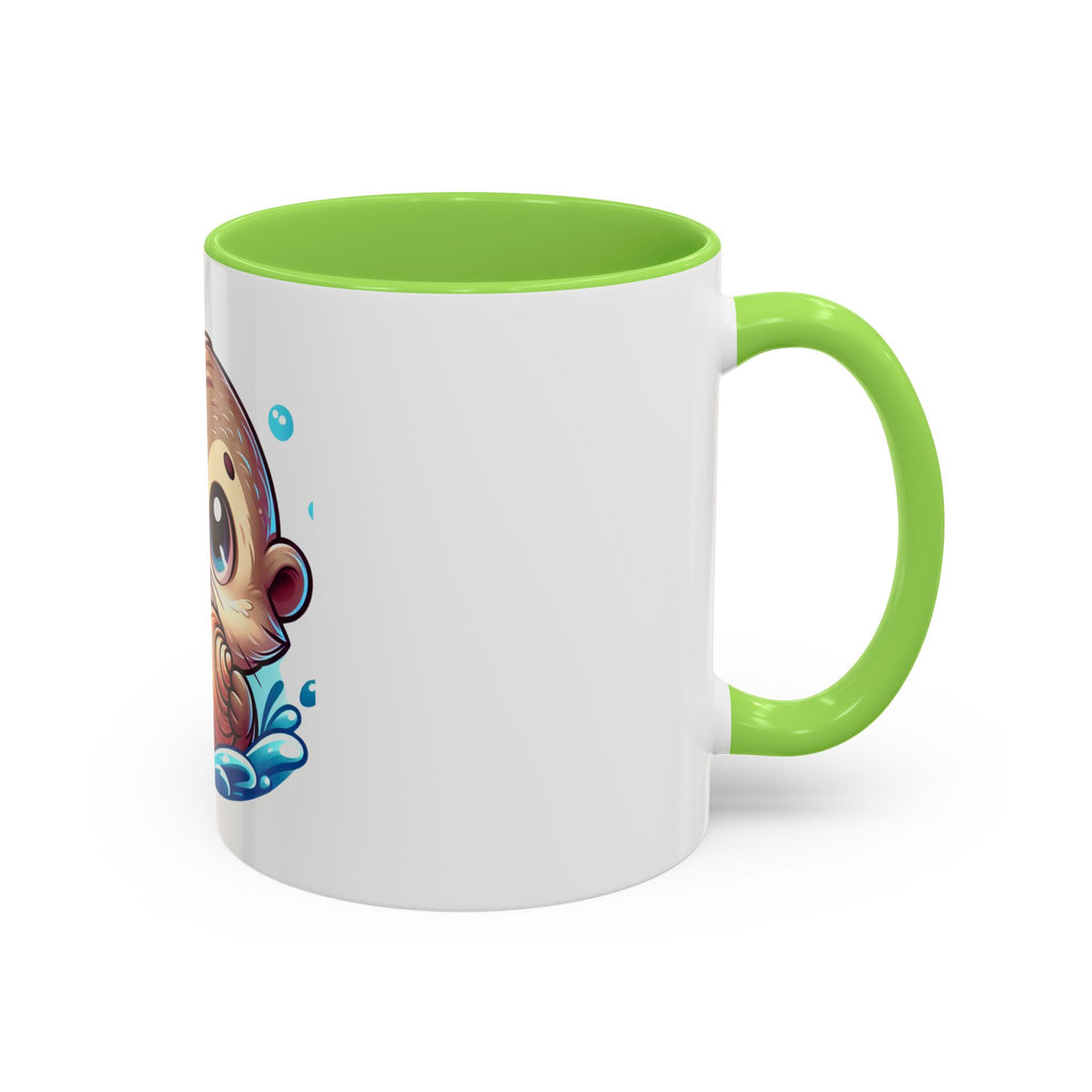 Cute Otter Mug (11oz) — Adorable Cartoon Sea Otter Coffee Cup