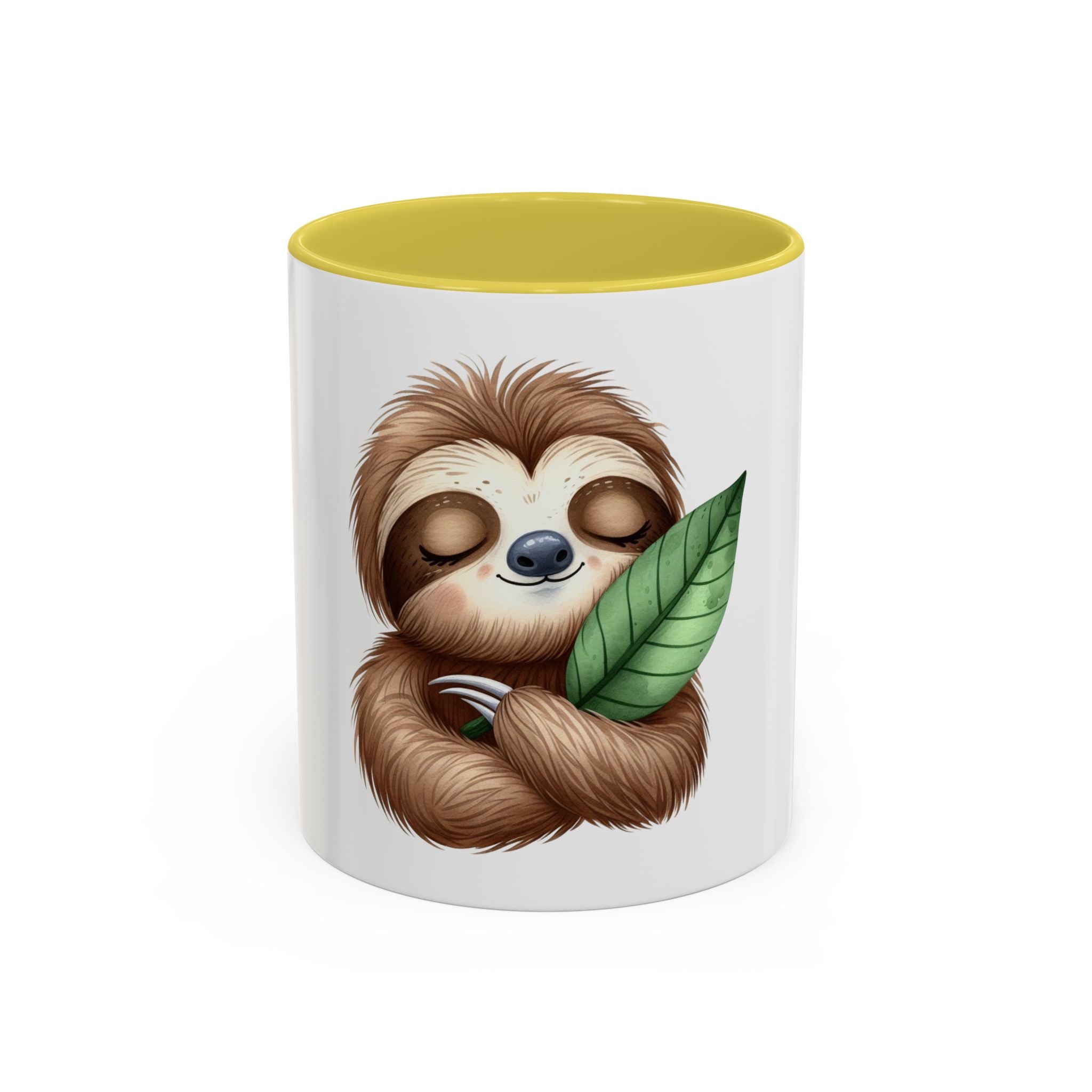Cute Sloth Hug Coffee Mug (11oz) - Adorable Relaxing Animal Gift