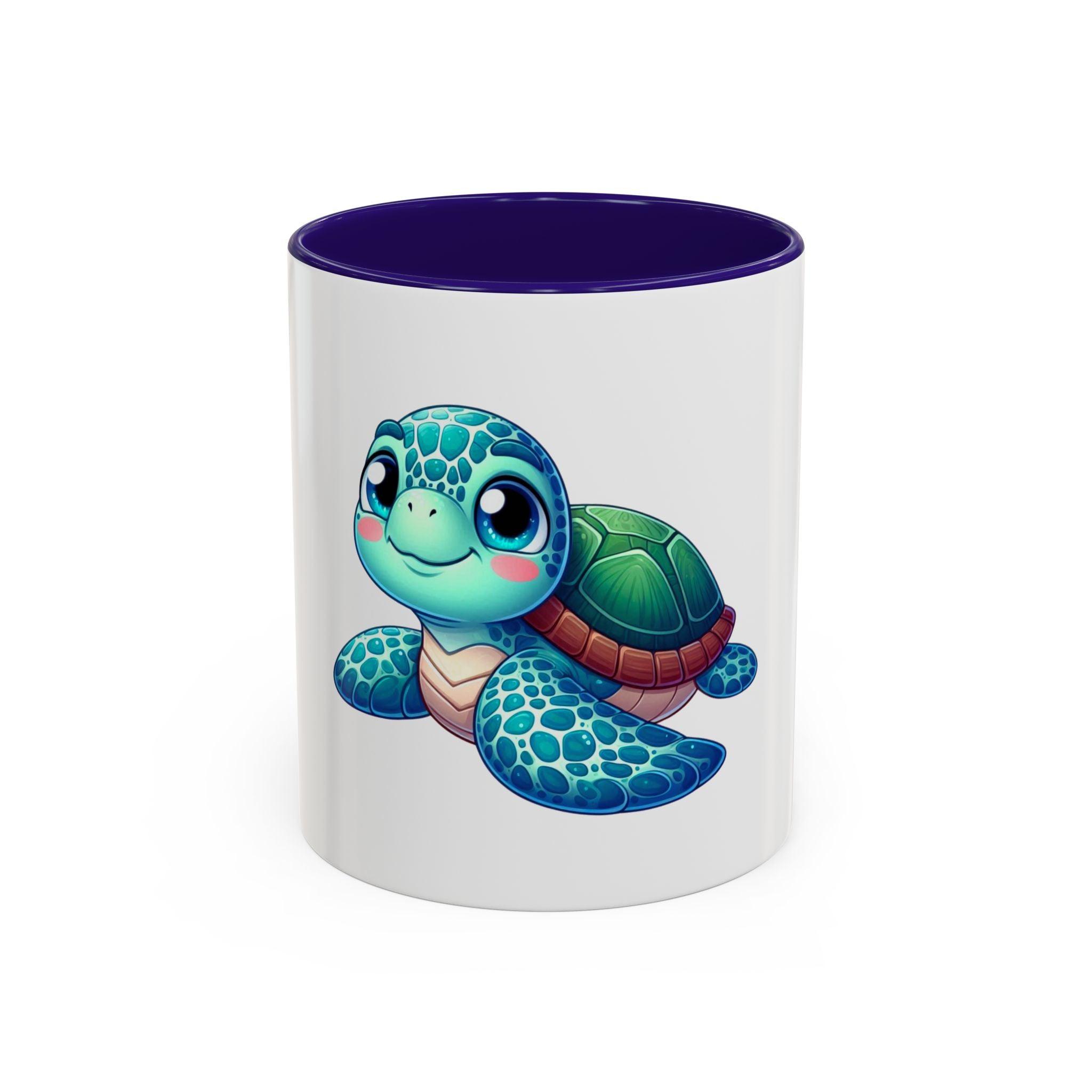 Cute Sea Turtle Coffee Mug (11oz) – Colorful Ocean Animal Ceramic Mug