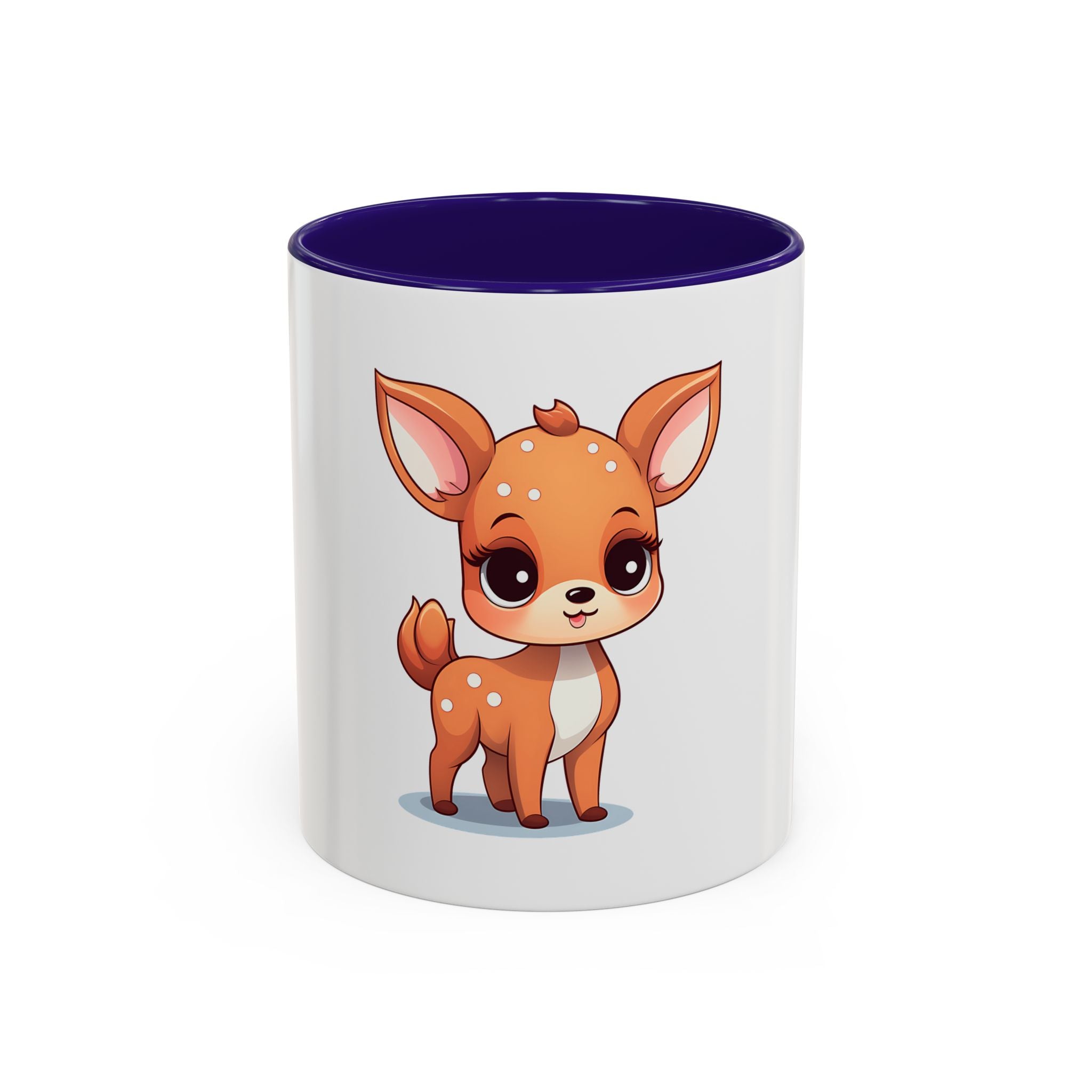 Cute Fawn Coffee Mug (11oz) – Adorable Deer Cartoon Ceramic Mug