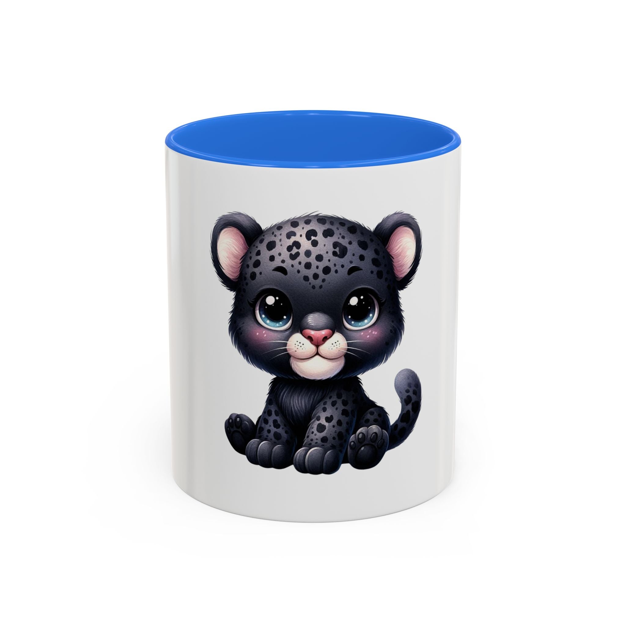Cute Baby Black Panther Mug — Cute Leopard Cub Coffee Cup (11oz)