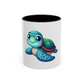 Cute Sea Turtle Coffee Mug (11oz) – Colorful Ocean Animal Ceramic Mug