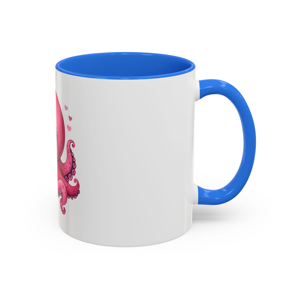 Cute Pink Octopus Coffee Mug (11oz) — Kawaii Sea Animal Gift