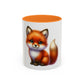 Cute Red Fox Coffee Mug — Adorable Animal Ceramic Mug (11oz)
