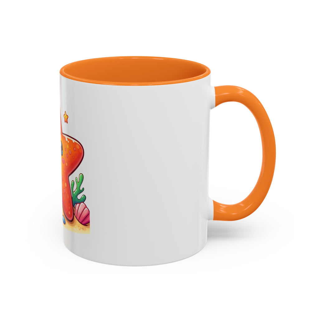 Cute Kawaii Starfish Coffee Mug – Colorful Ocean Cartoon 11oz