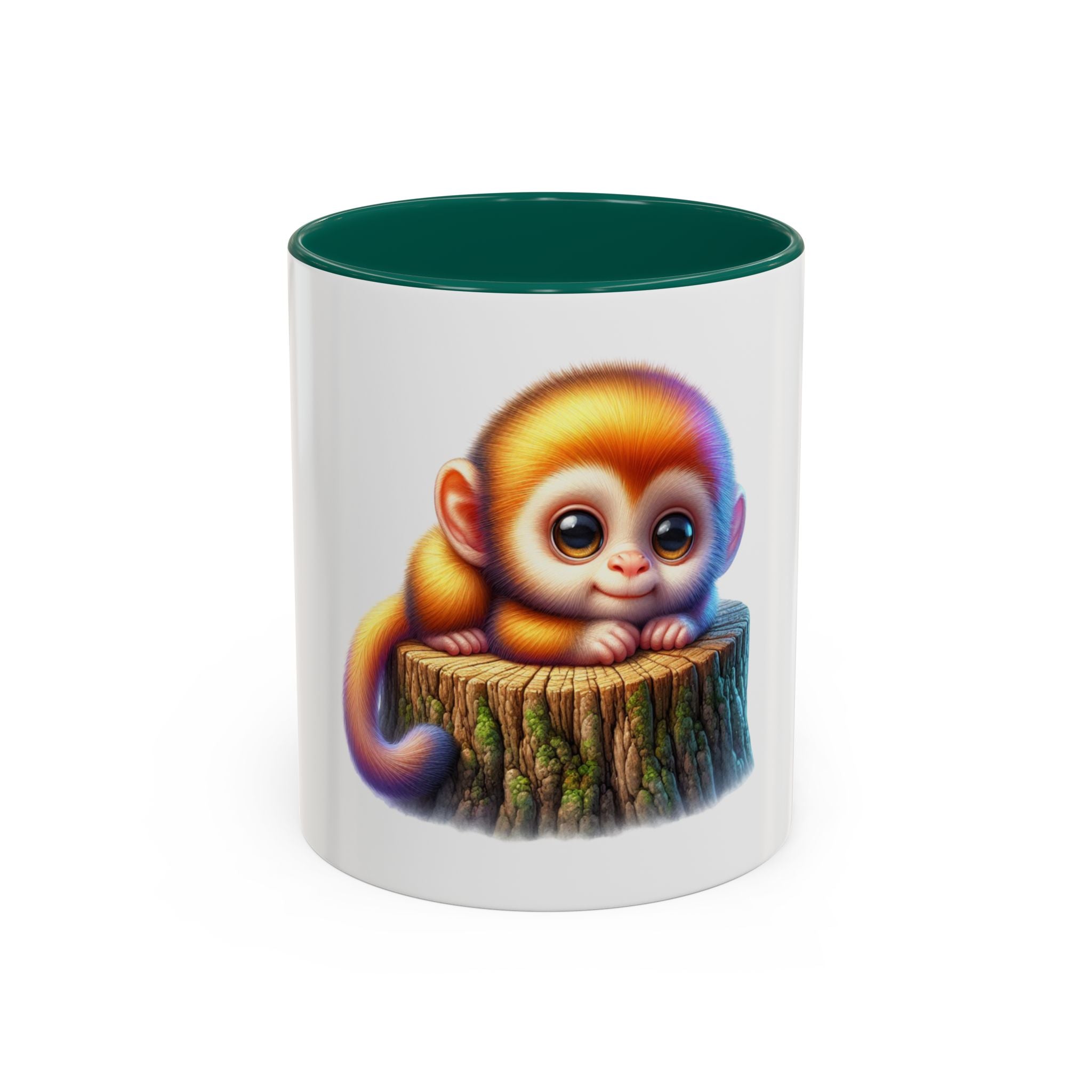Cute Baby Monkey Coffee Mug — Colorful 11oz Ceramic Mug