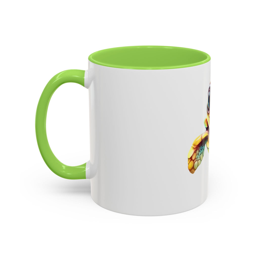 Cute Colorful Sea Turtle Mug — 11oz Ceramic Coffee Cup