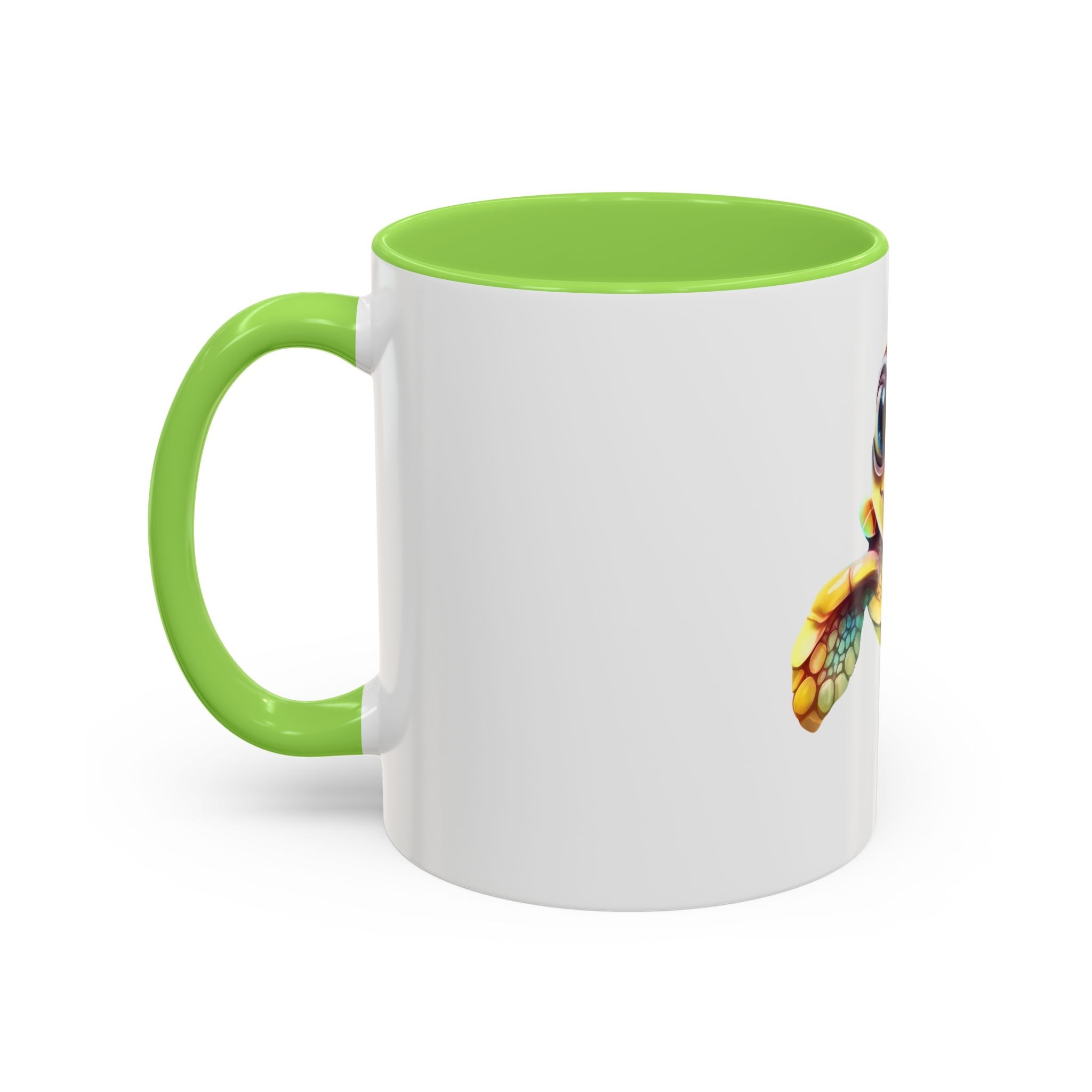Cute Colorful Sea Turtle Mug — 11oz Ceramic Coffee Cup