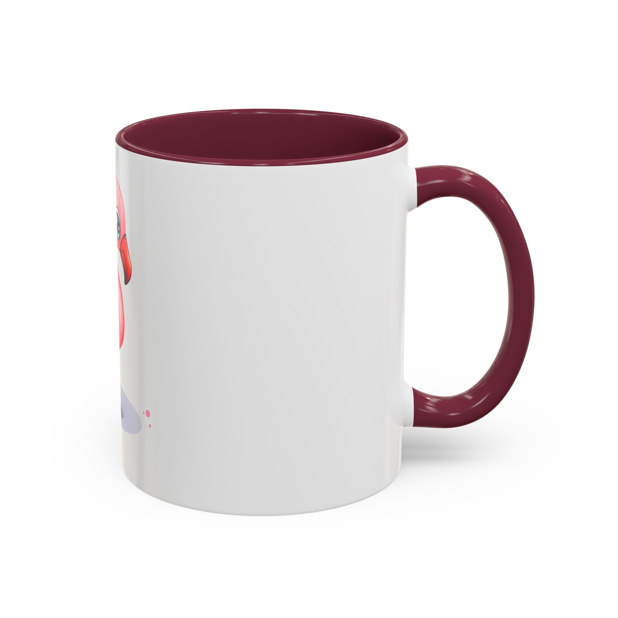 Cute Pink Flamingo Coffee Mug — Color Accent 11oz