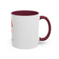 Cute Pink Flamingo Coffee Mug — Color Accent 11oz