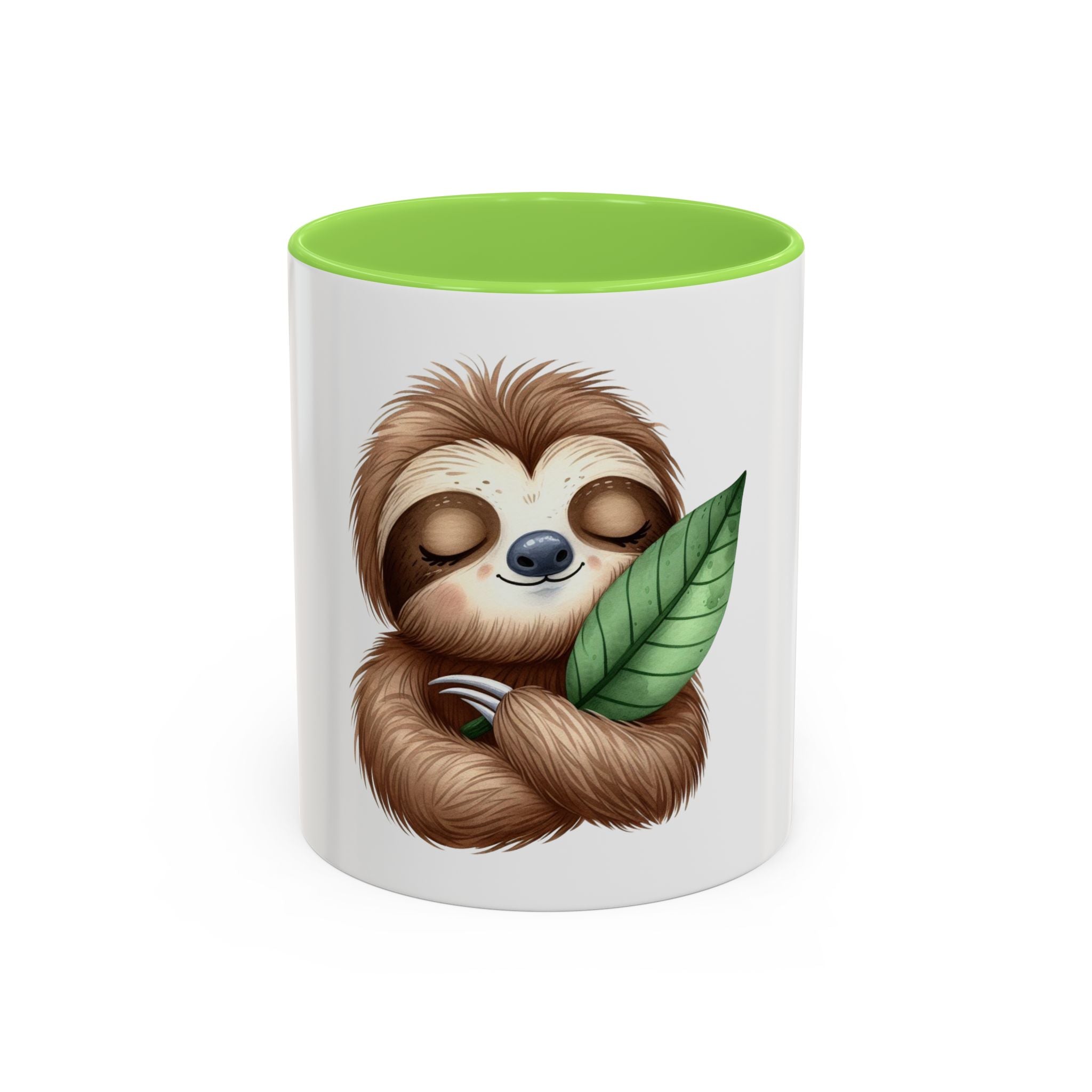 Cute Sloth Hug Coffee Mug (11oz) - Adorable Relaxing Animal Gift