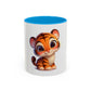 Cute Baby Tiger Coffee Mug — Adorable Cartoon Safari Animal Mug (11oz)