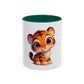 Cute Baby Tiger Coffee Mug — Adorable Cartoon Safari Animal Mug (11oz)