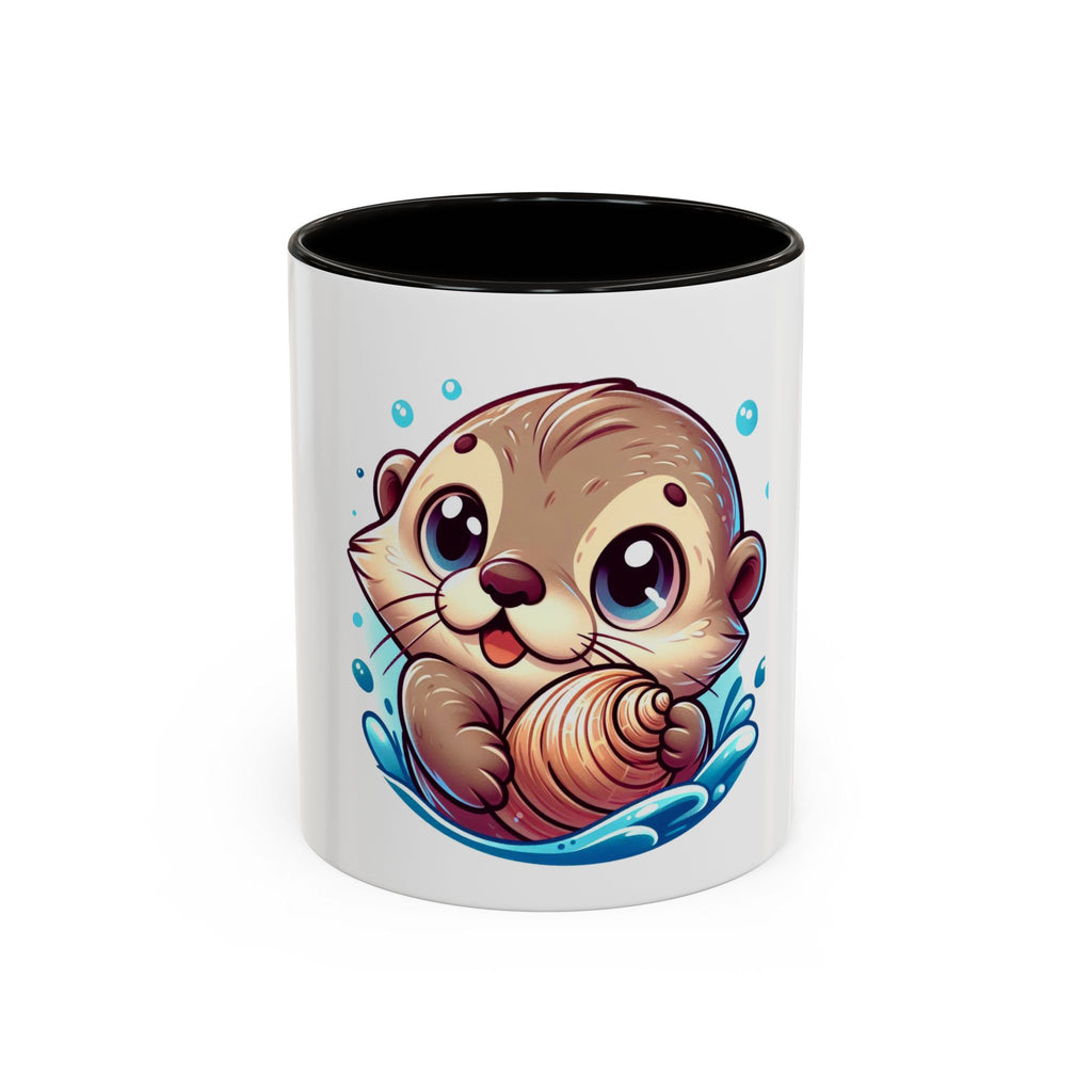 Cute Otter Mug (11oz) — Adorable Cartoon Sea Otter Coffee Cup