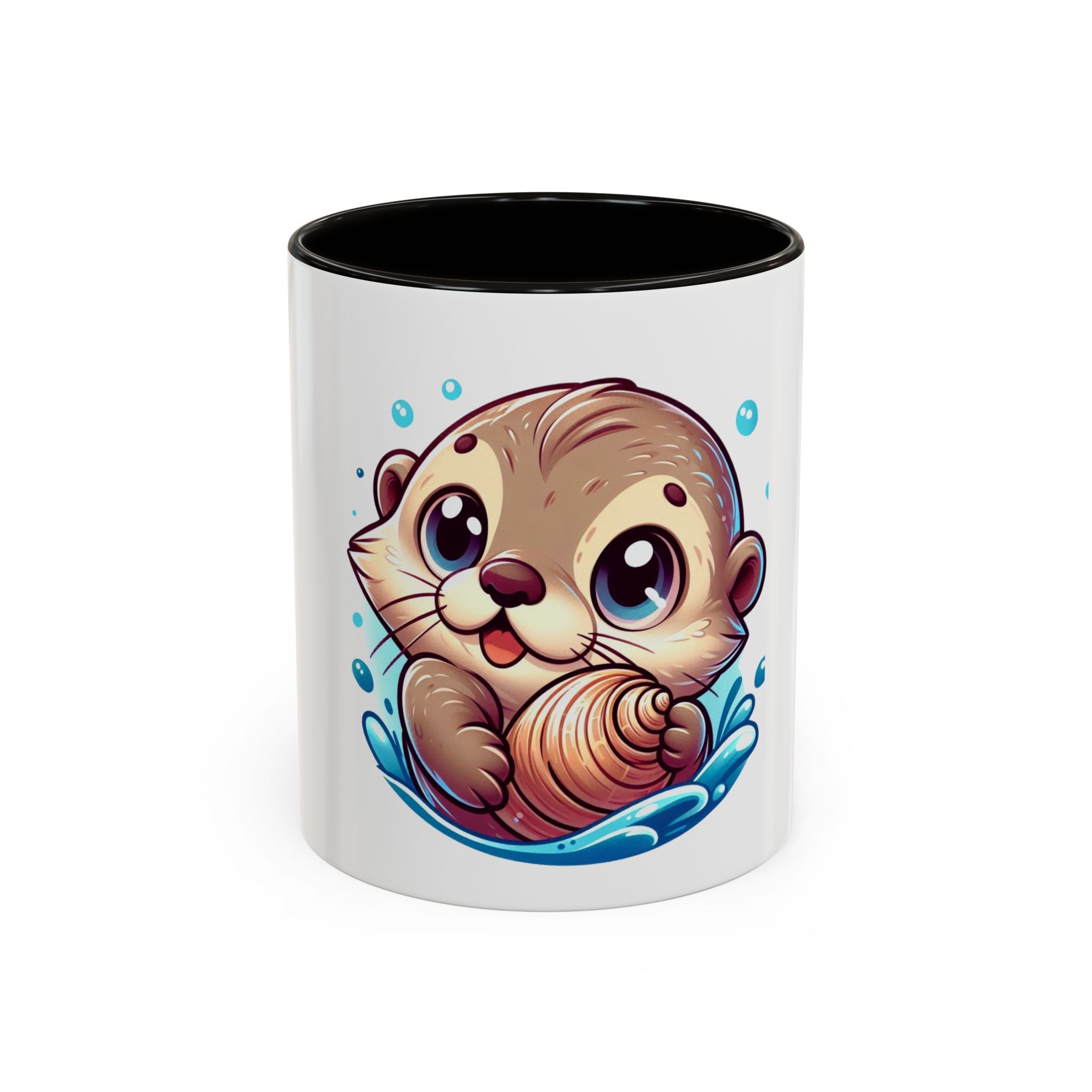 Cute Otter Mug (11oz) — Adorable Cartoon Sea Otter Coffee Cup