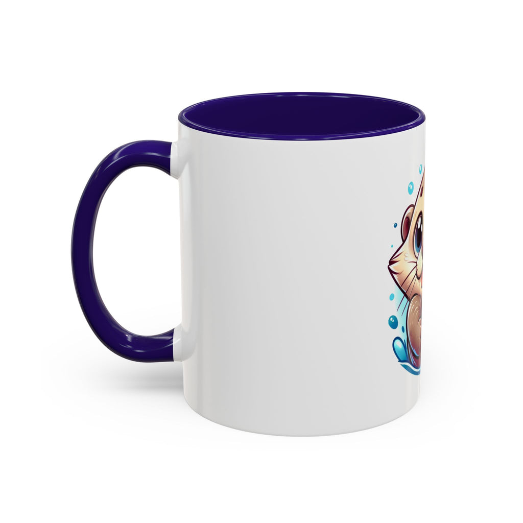 Cute Otter Mug (11oz) — Adorable Cartoon Sea Otter Coffee Cup