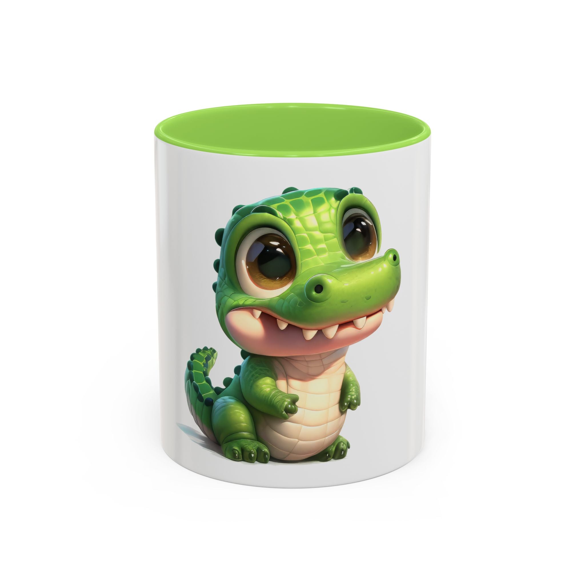 Cute Baby Alligator Coffee Mug — Adorable Cartoon Crocodile 11oz