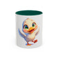 Cute Duckling Coffee Mug — Adorable Cartoon Baby Duck 11oz