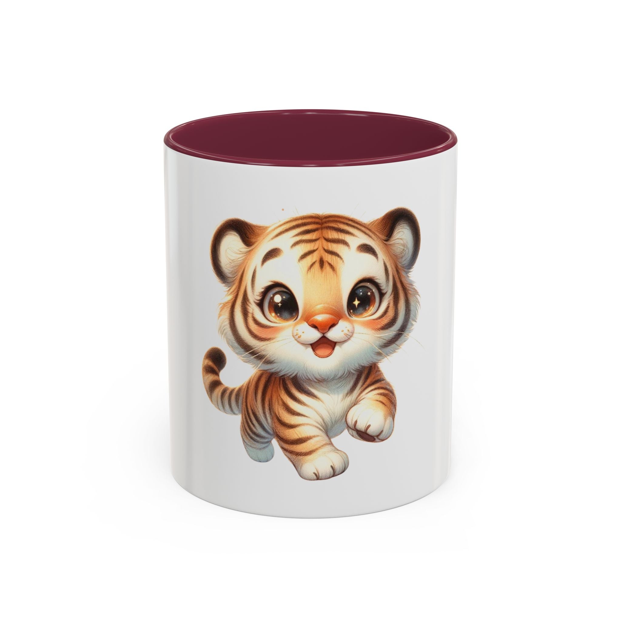 Cute Baby Tiger Mug — Adorable Cartoon Animal Coffee Cup (11oz)
