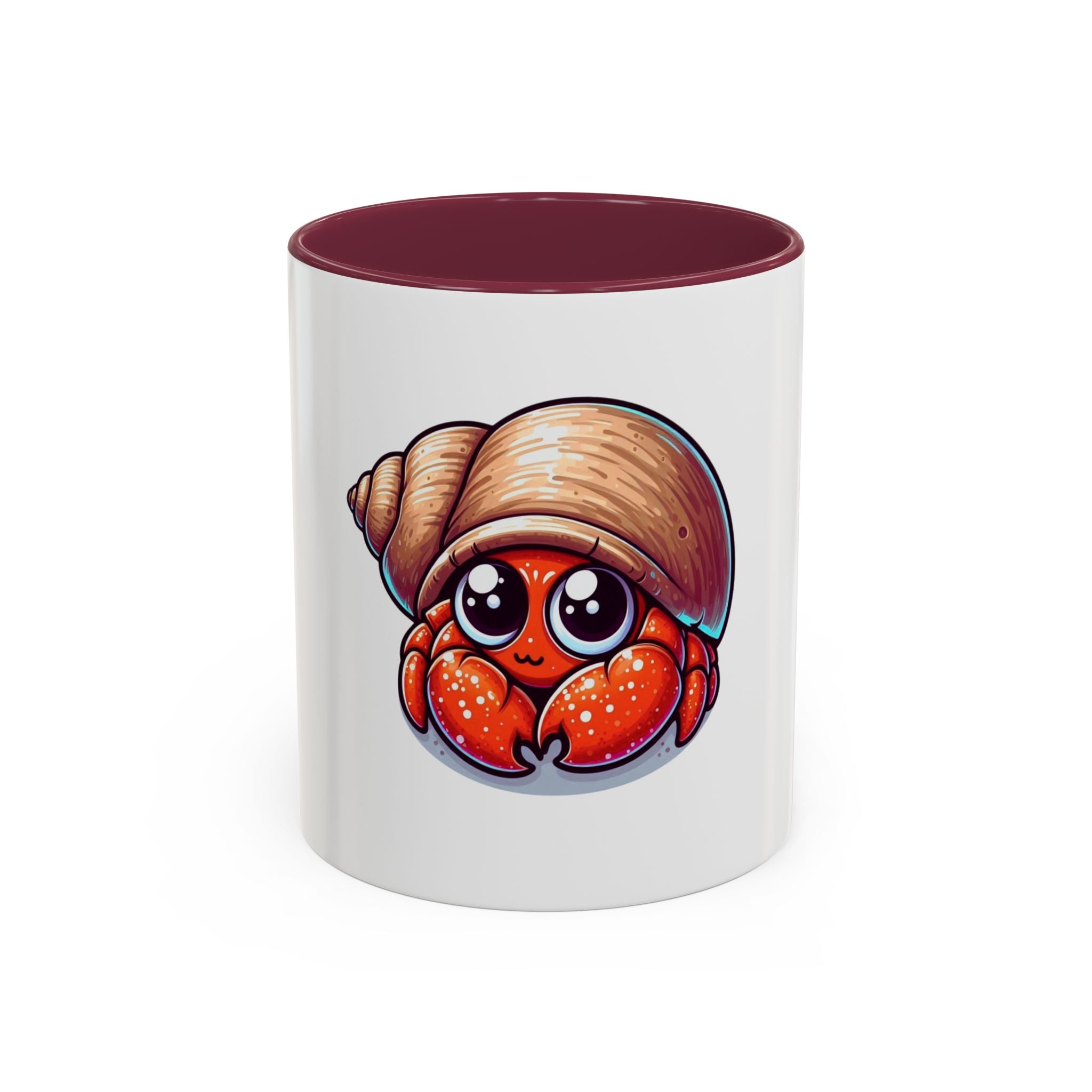 Cute Hermit Crab Mug — Colorful 11oz Ceramic Coffee Cup