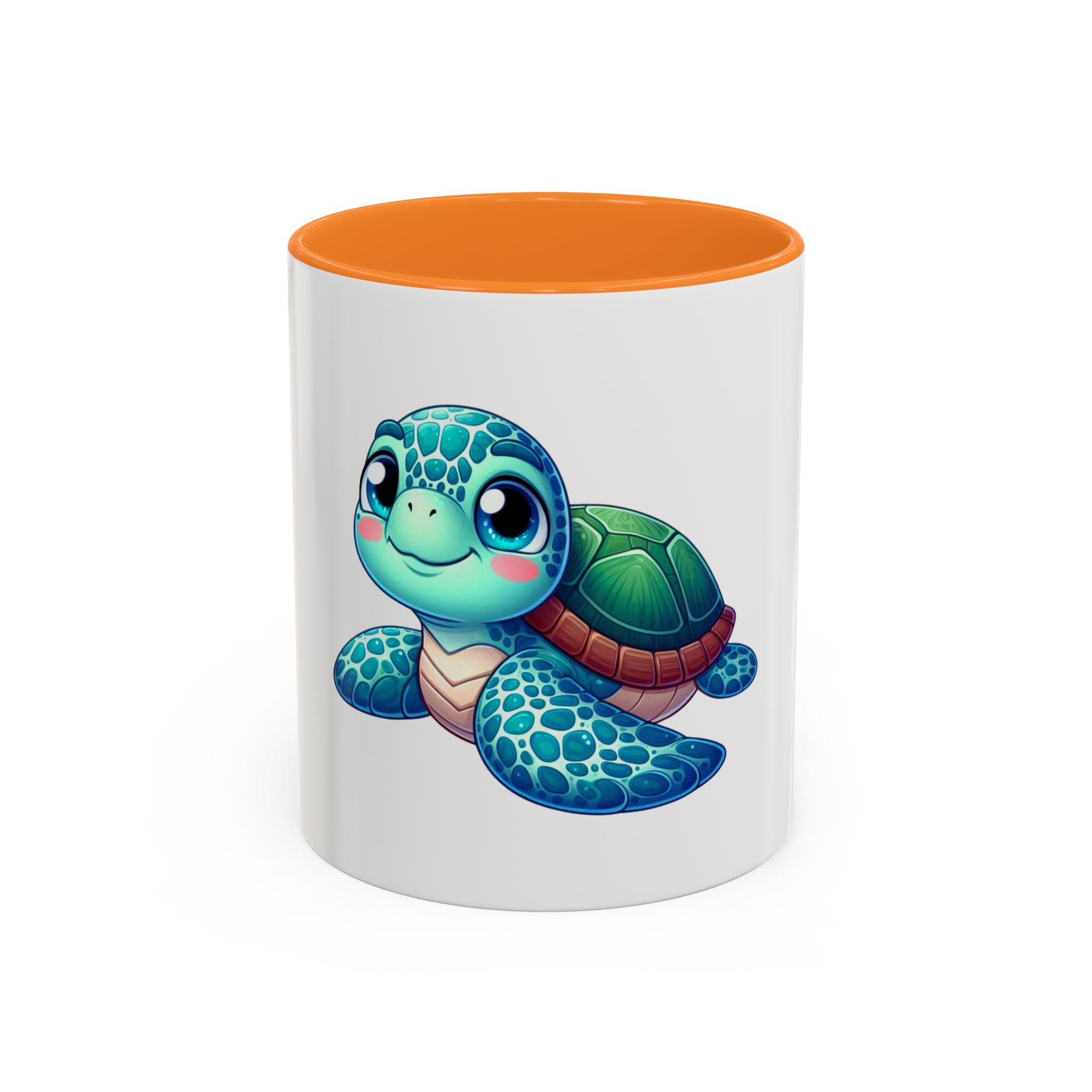 Cute Sea Turtle Coffee Mug (11oz) – Colorful Ocean Animal Ceramic Mug
