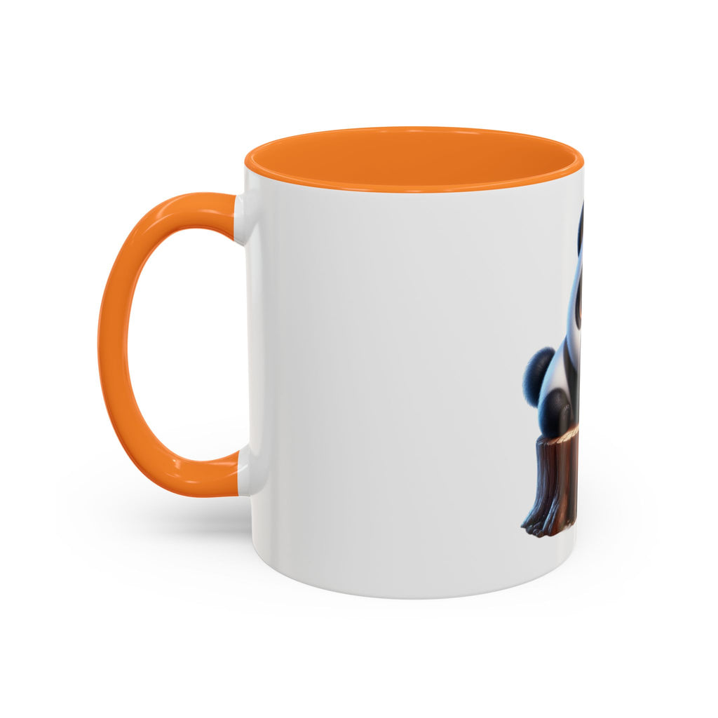 Cute Panda Mug — Adorable Baby Panda on Tree Stump (11oz)