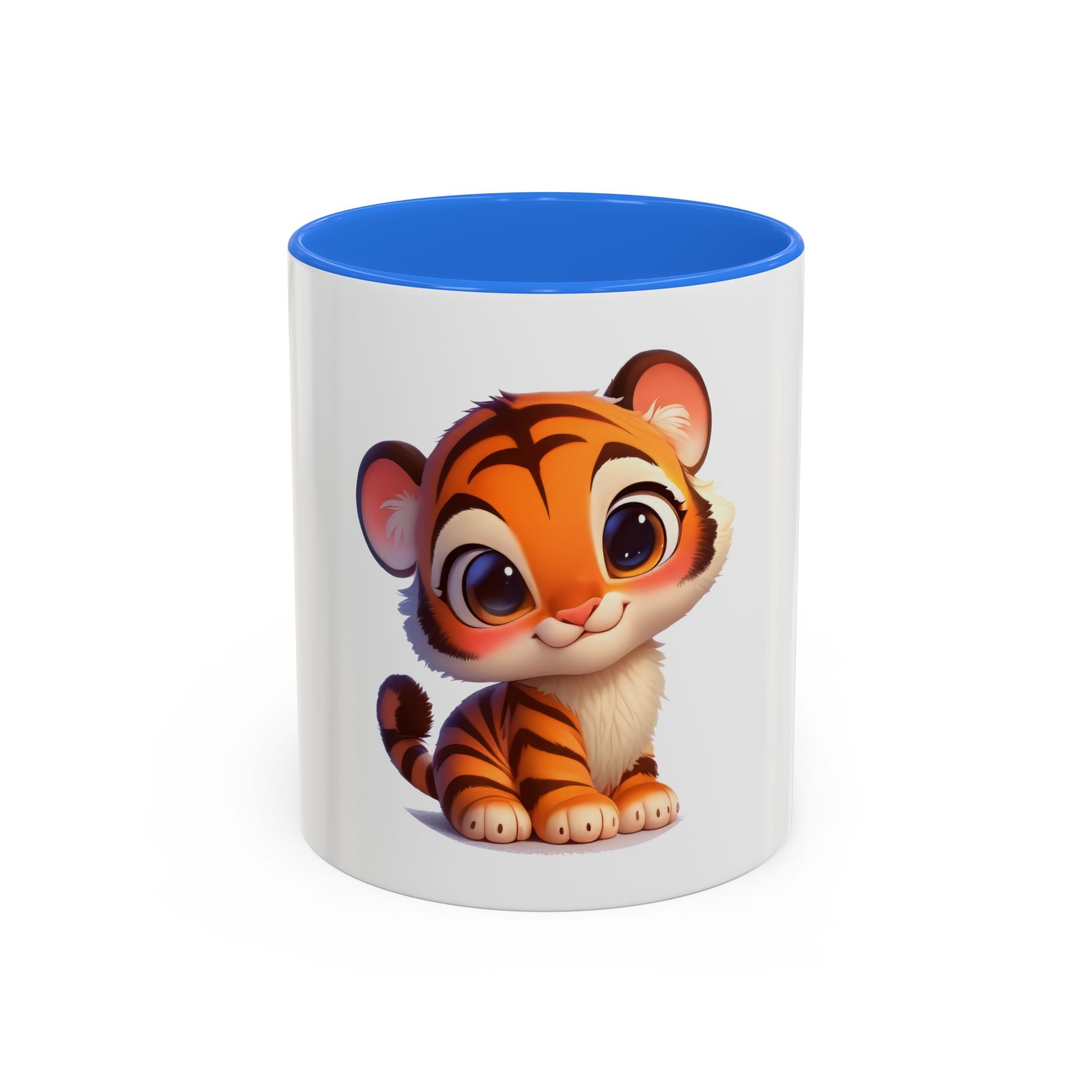 Cute Baby Tiger Coffee Mug — Adorable Cartoon Safari Animal Mug (11oz)