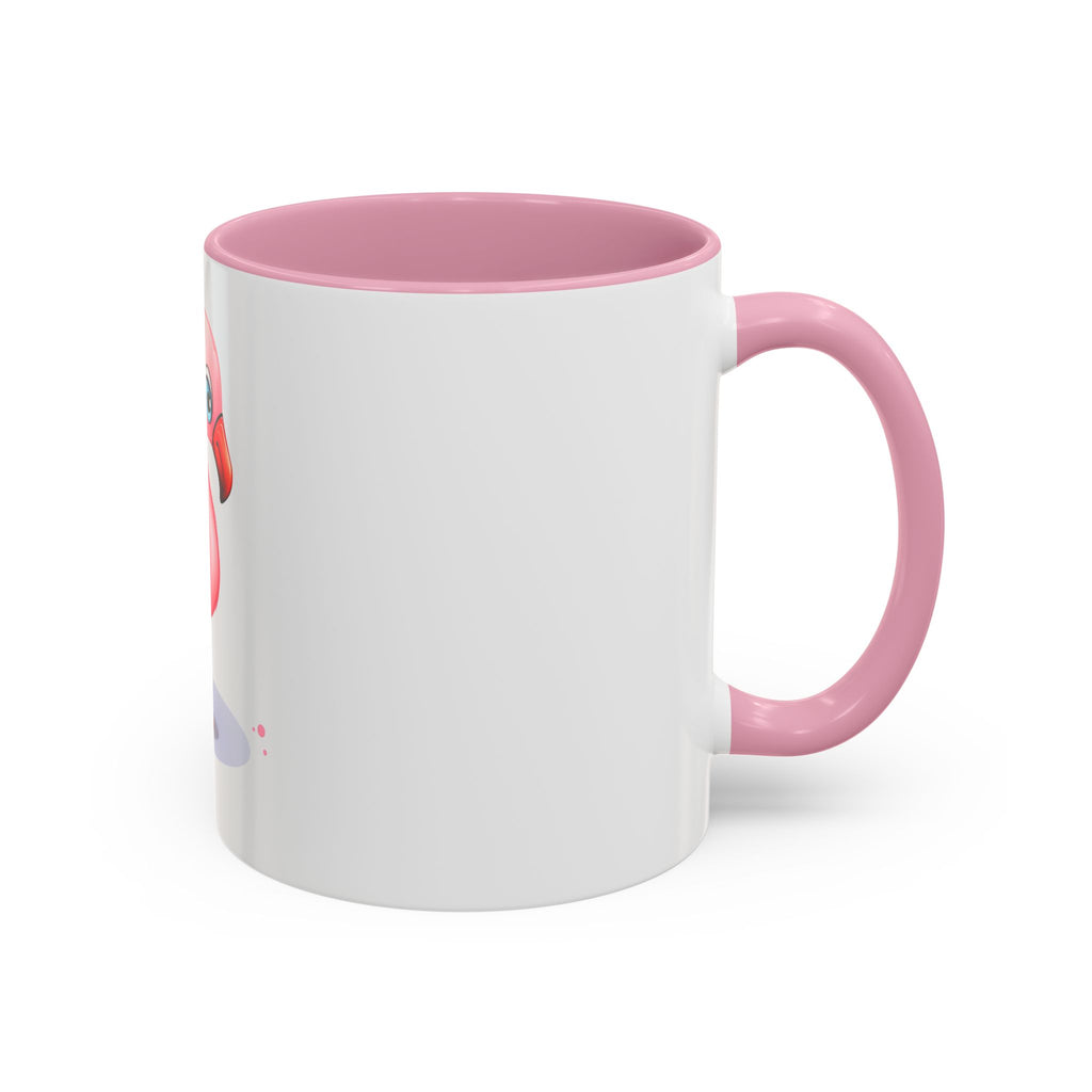 Cute Pink Flamingo Coffee Mug — Color Accent 11oz