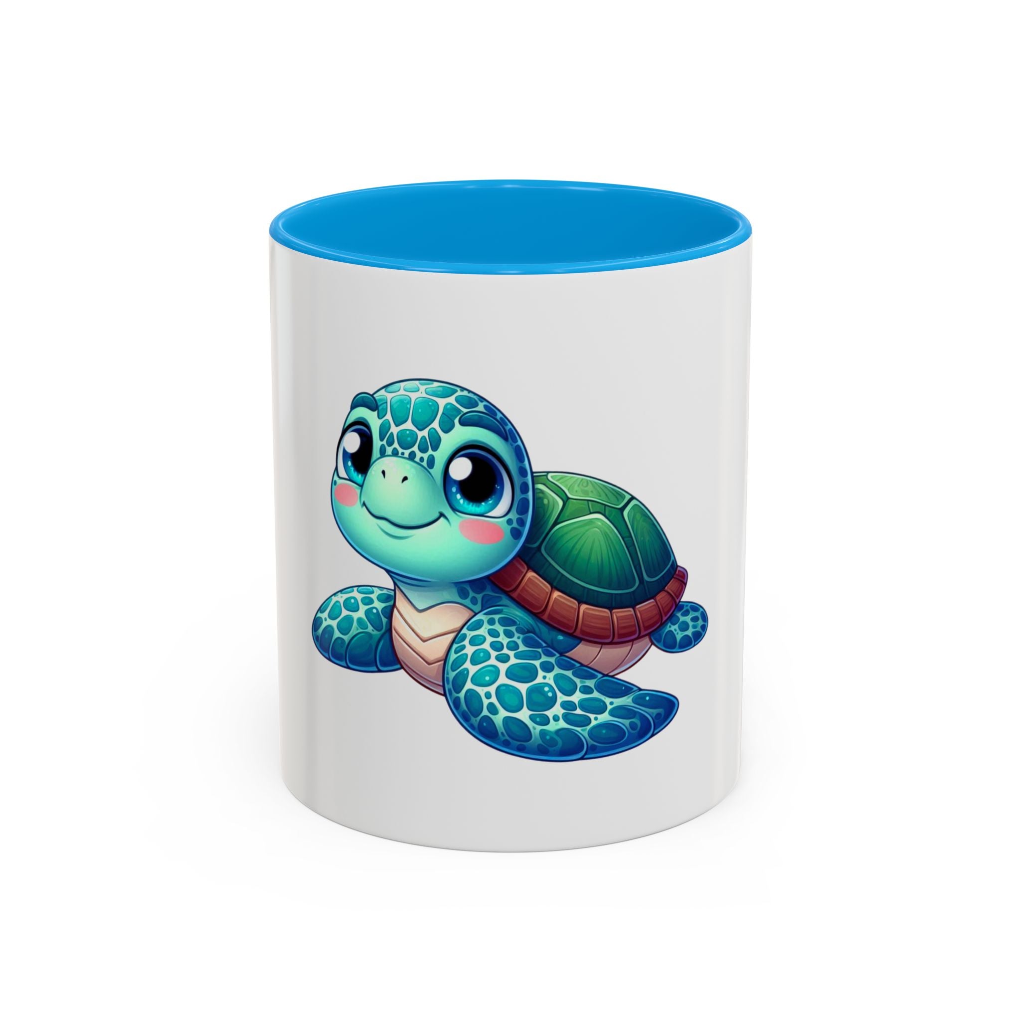 Cute Sea Turtle Coffee Mug (11oz) – Colorful Ocean Animal Ceramic Mug