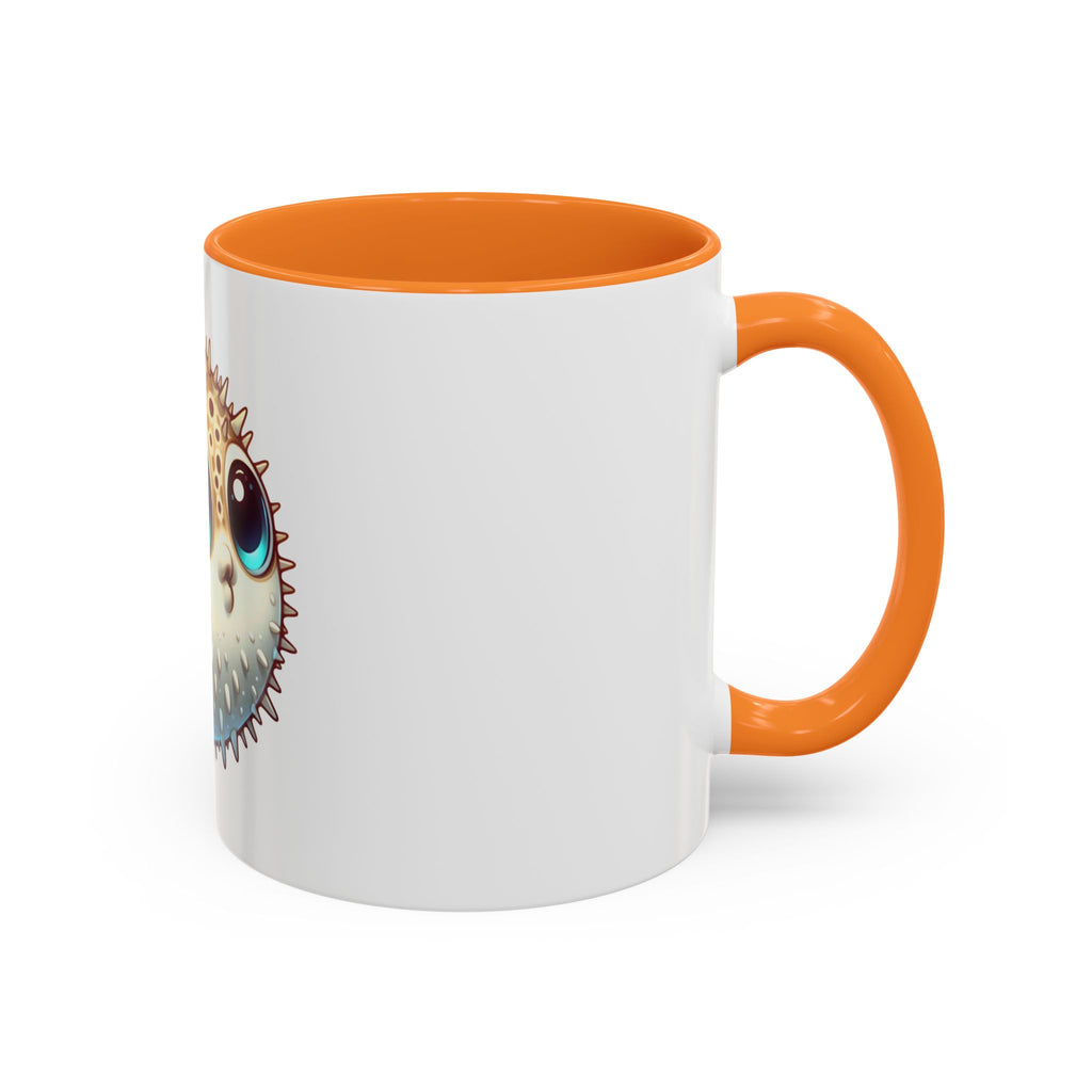 Cute Pufferfish Coffee Mug — Adorable Cartoon Sea Life Ceramic Mug (11oz)