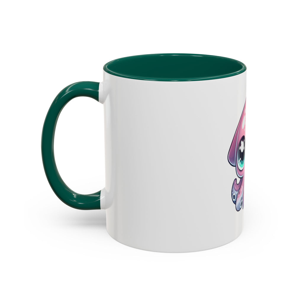 Cute Pink Kawaii Octopus Mug (11oz) - Adorable Anime-Style Coffee Cup