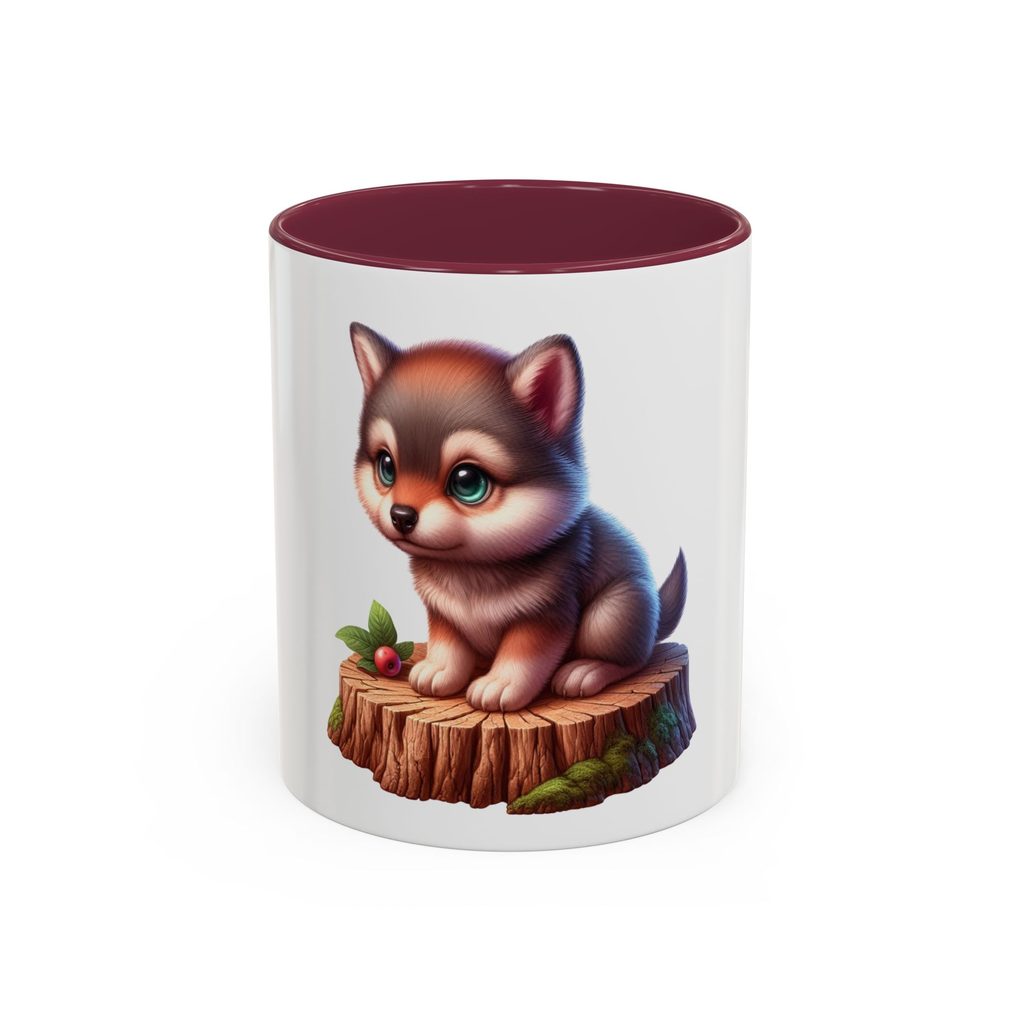 Cute Wolf Pup Mug — Adorable Woodland Puppy Coffee Cup (11oz)