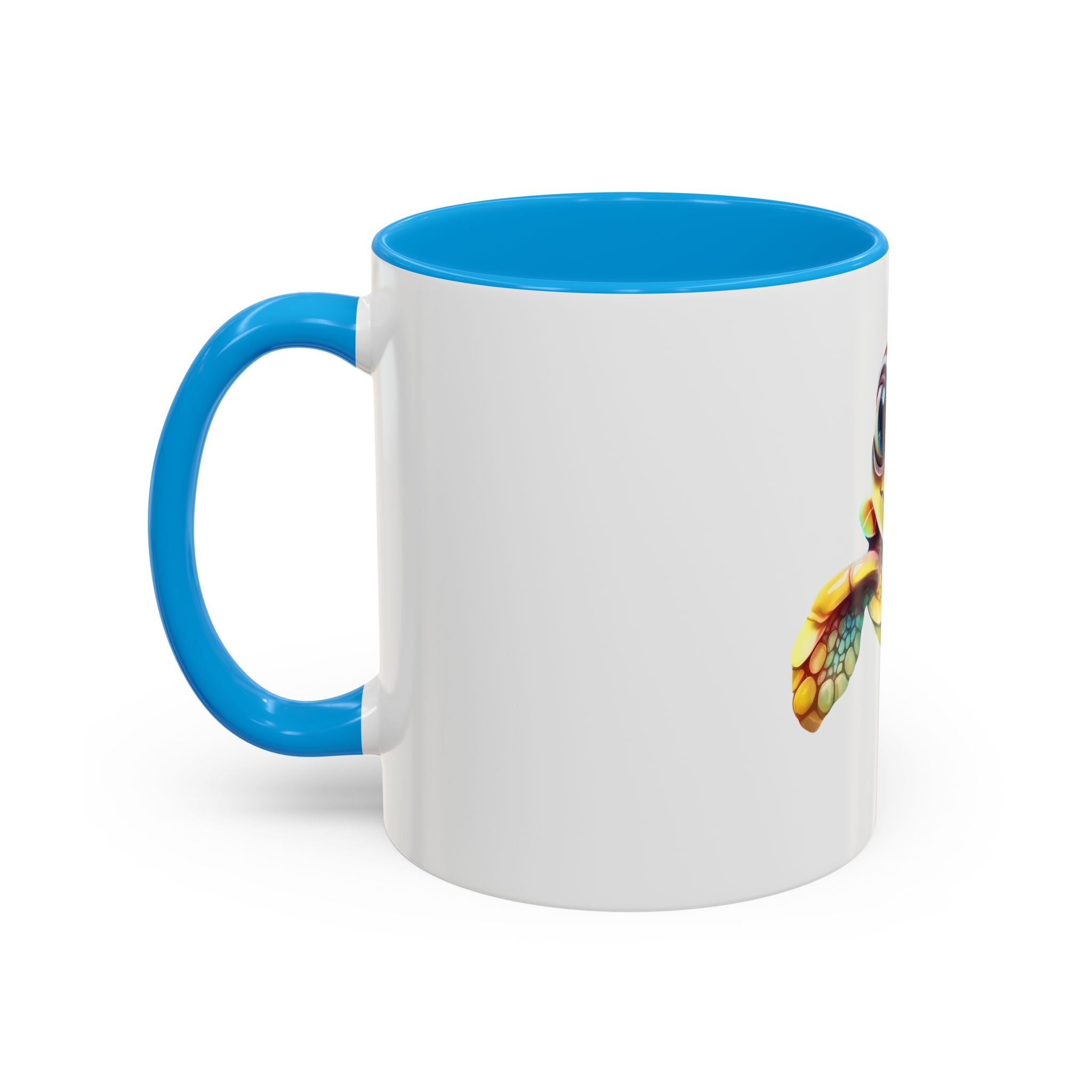 Cute Colorful Sea Turtle Mug — 11oz Ceramic Coffee Cup