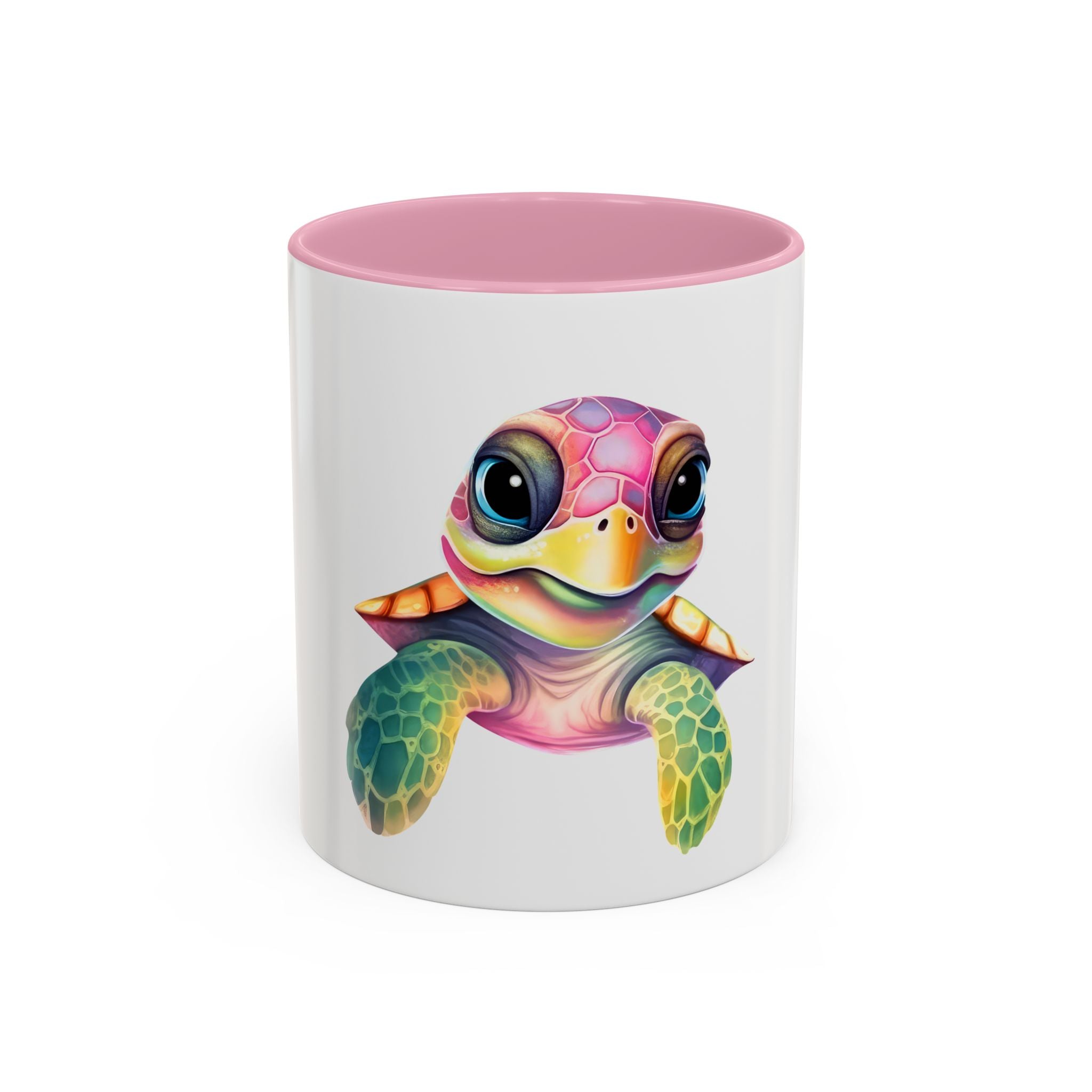 Colorful Sea Turtle Mug (11oz) – Cute Rainbow Marine Coffee Cup